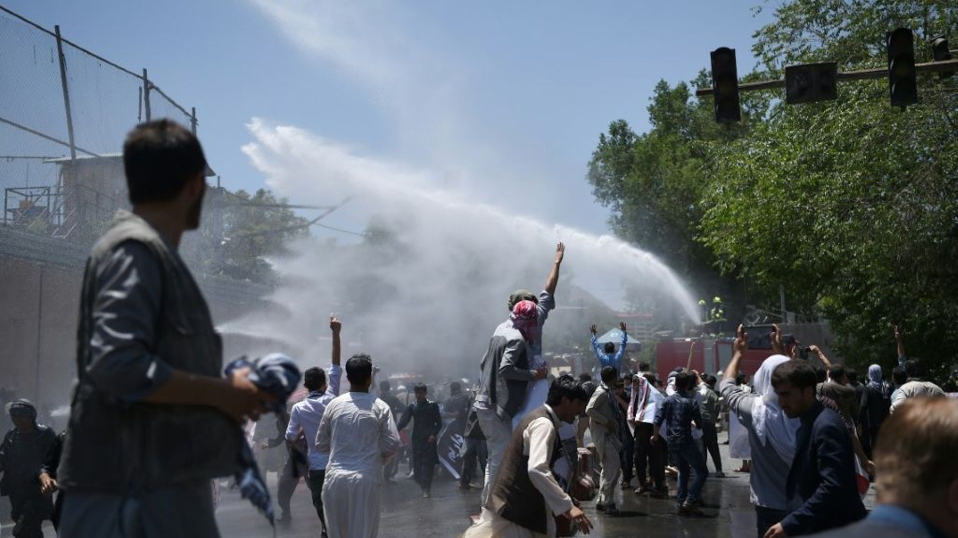 Manifestation demandant la démission du gouvernement, le 2 juin 2017 à Kaboul