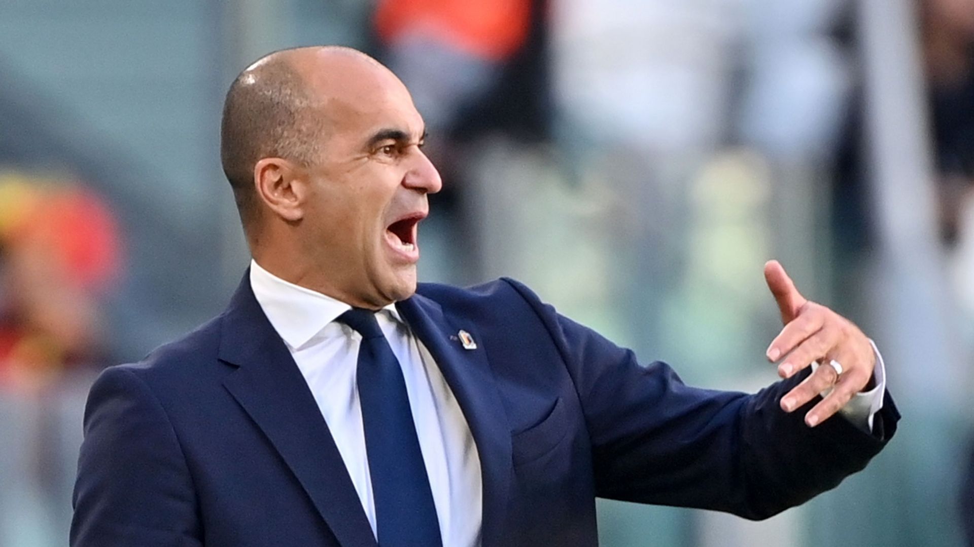 Le sélectionneur de la Belgique Roberto Martinez lors de la phase finale de Ligue des Nations 2021