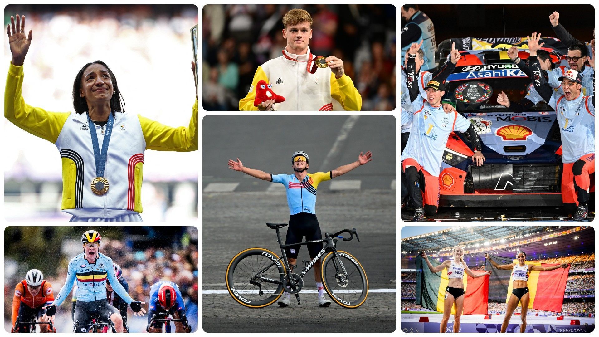 Flashback 2024 : les moments forts du sport belge avec D'Evenepoel, Thiam et Neuville