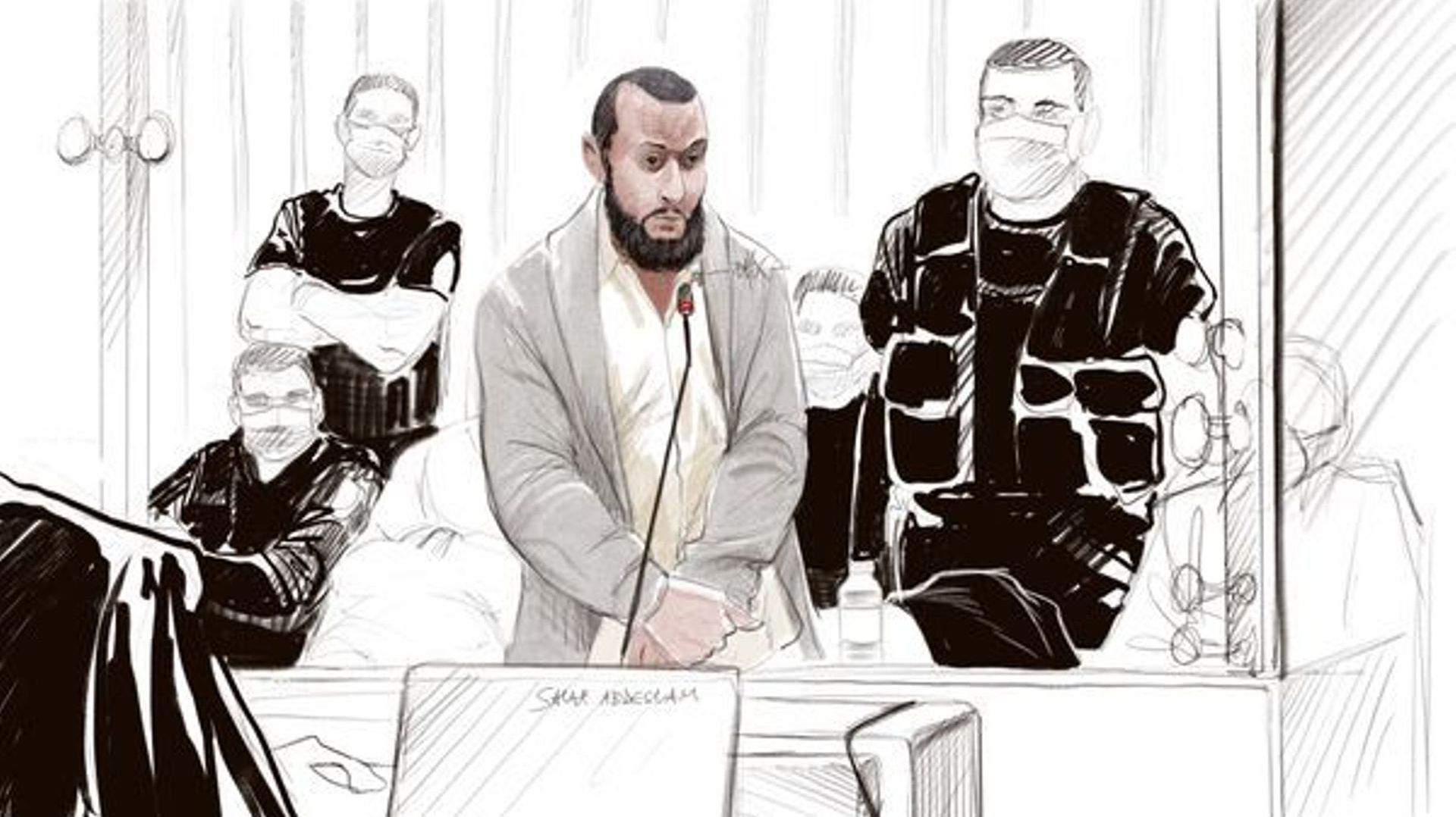 Salah Abdeslam devant la cour d’assises de Paris