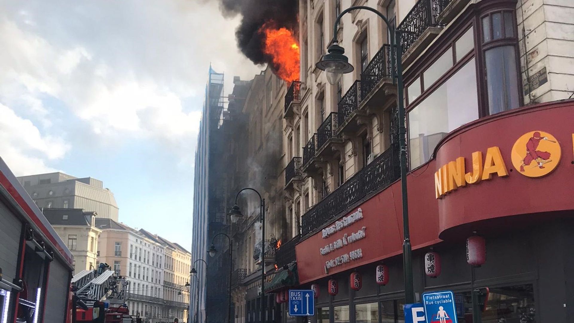 L'incendie a eu lieu rue de la Vierge Noire.