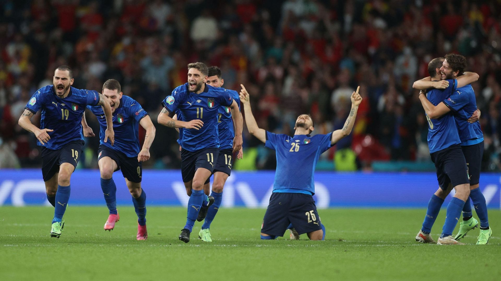 Au bout de la séance des tirs au but, l'Italie rejoint la finale.
