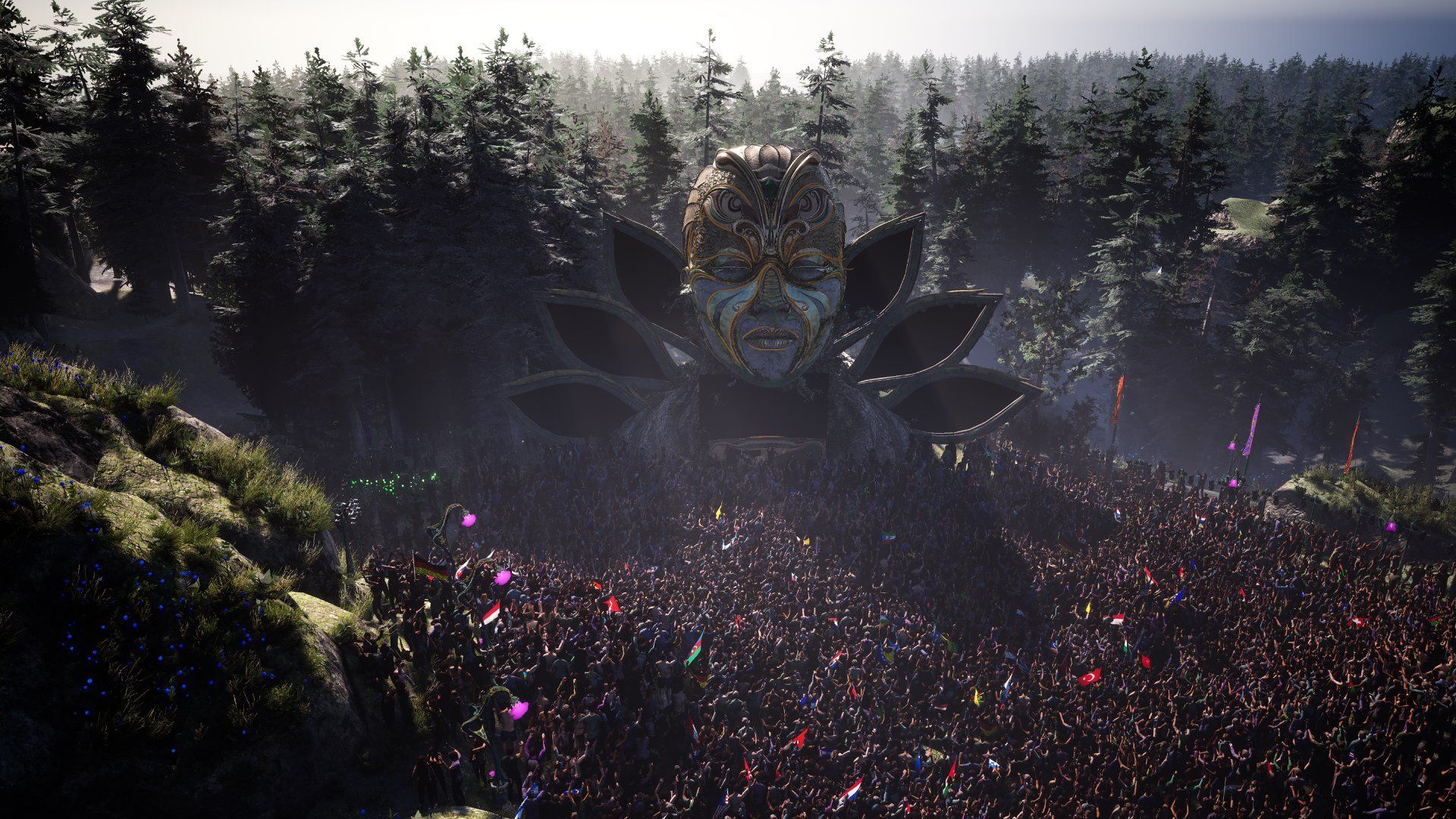 Illustration du fesstival Tomorrowland en virtuel 