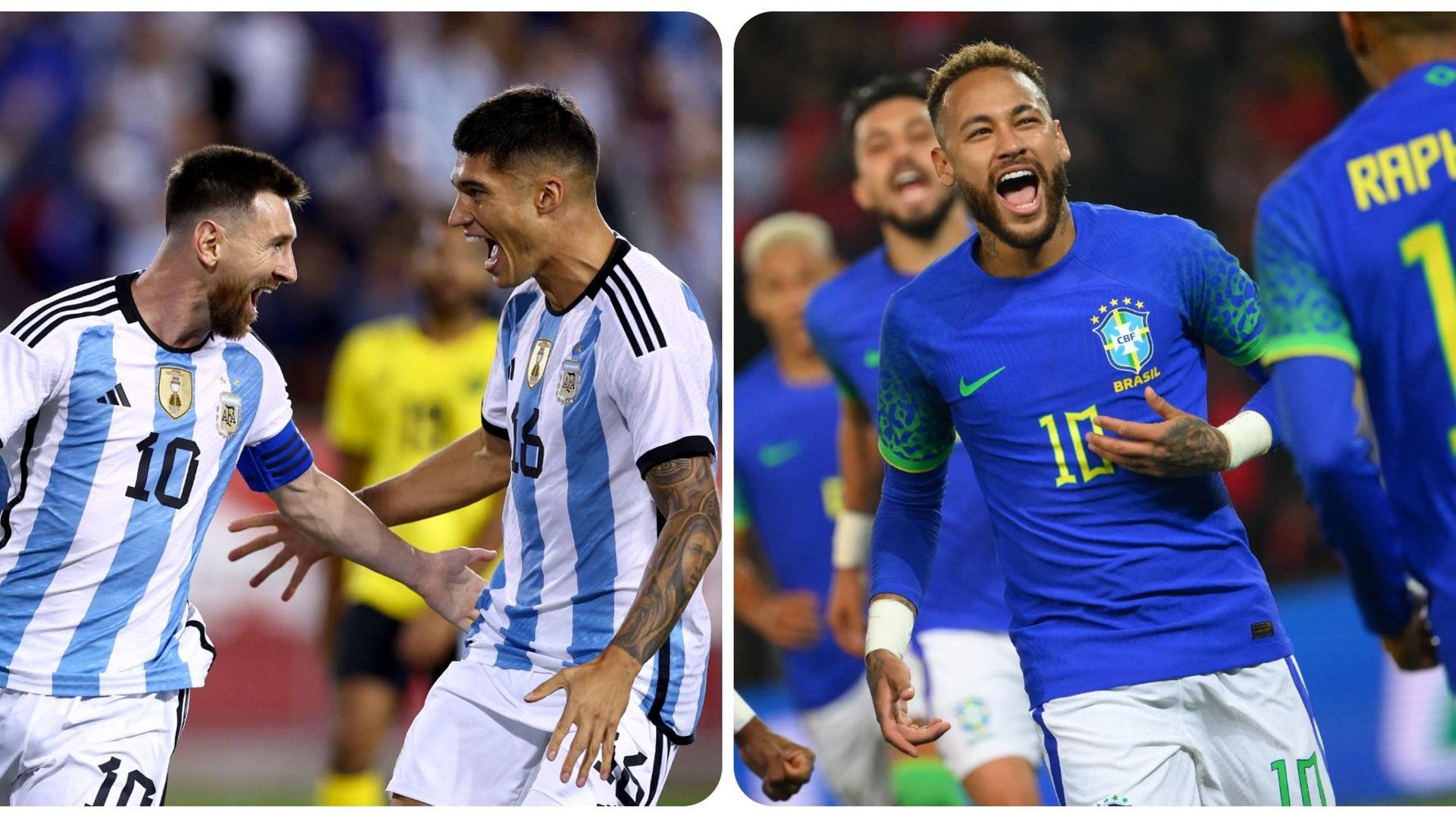 Lionel Messi et Joaquin Correa ont le sourire, tout comme Neymar
