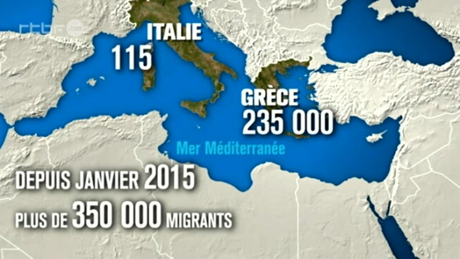 Plus de 350 000 migrants ont traversé la Méditerranée depuis janvier ...
