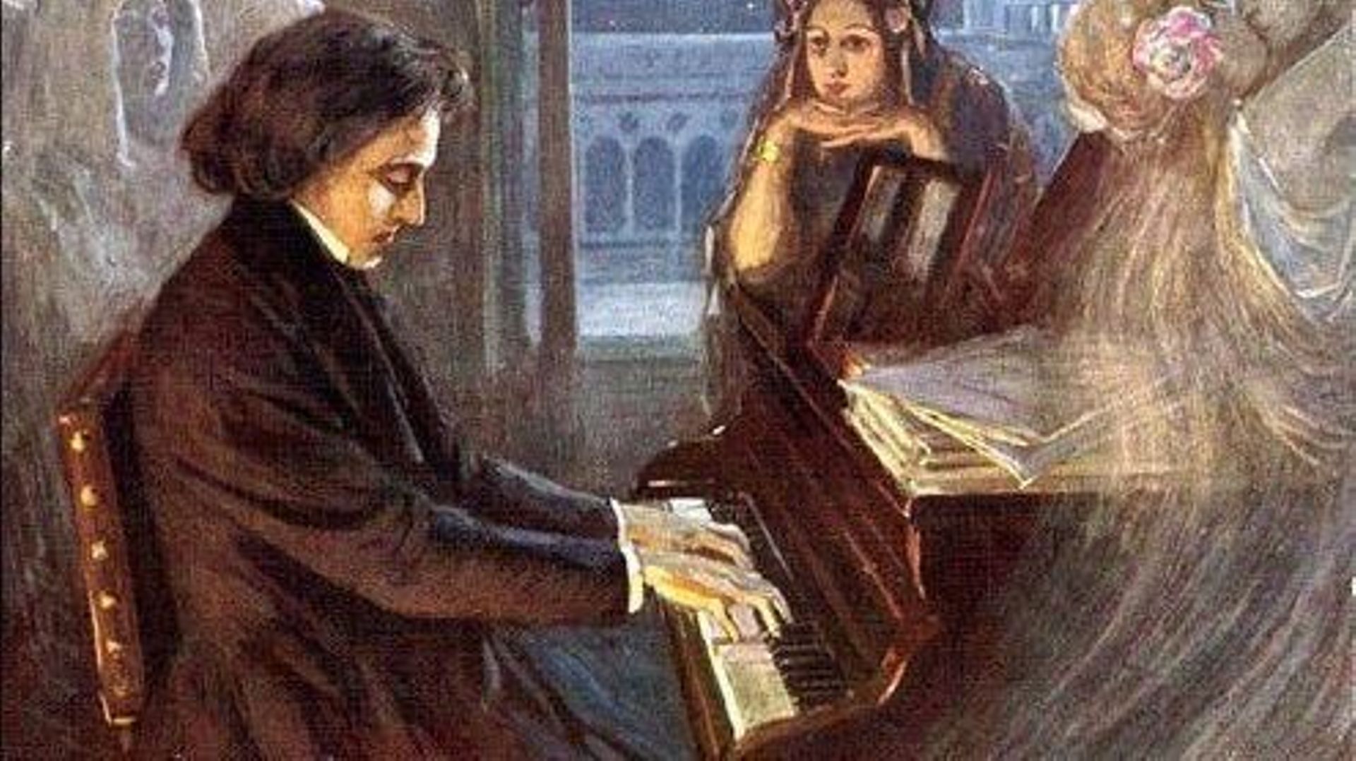 Frédéric Chopin et George Sand, Eugène Delacroix