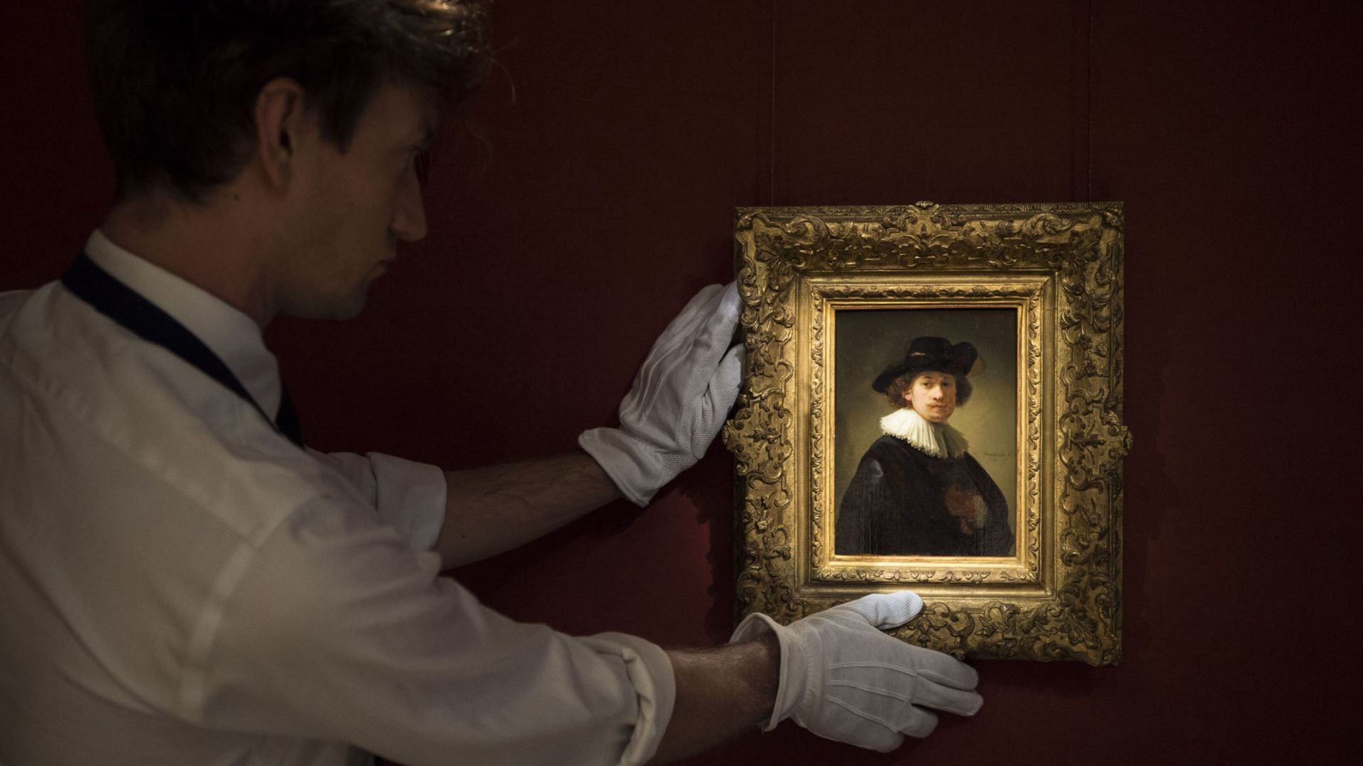 Un rare autoportrait de Rembrandt vendu 16 millions d'euros chez Sotheby's
