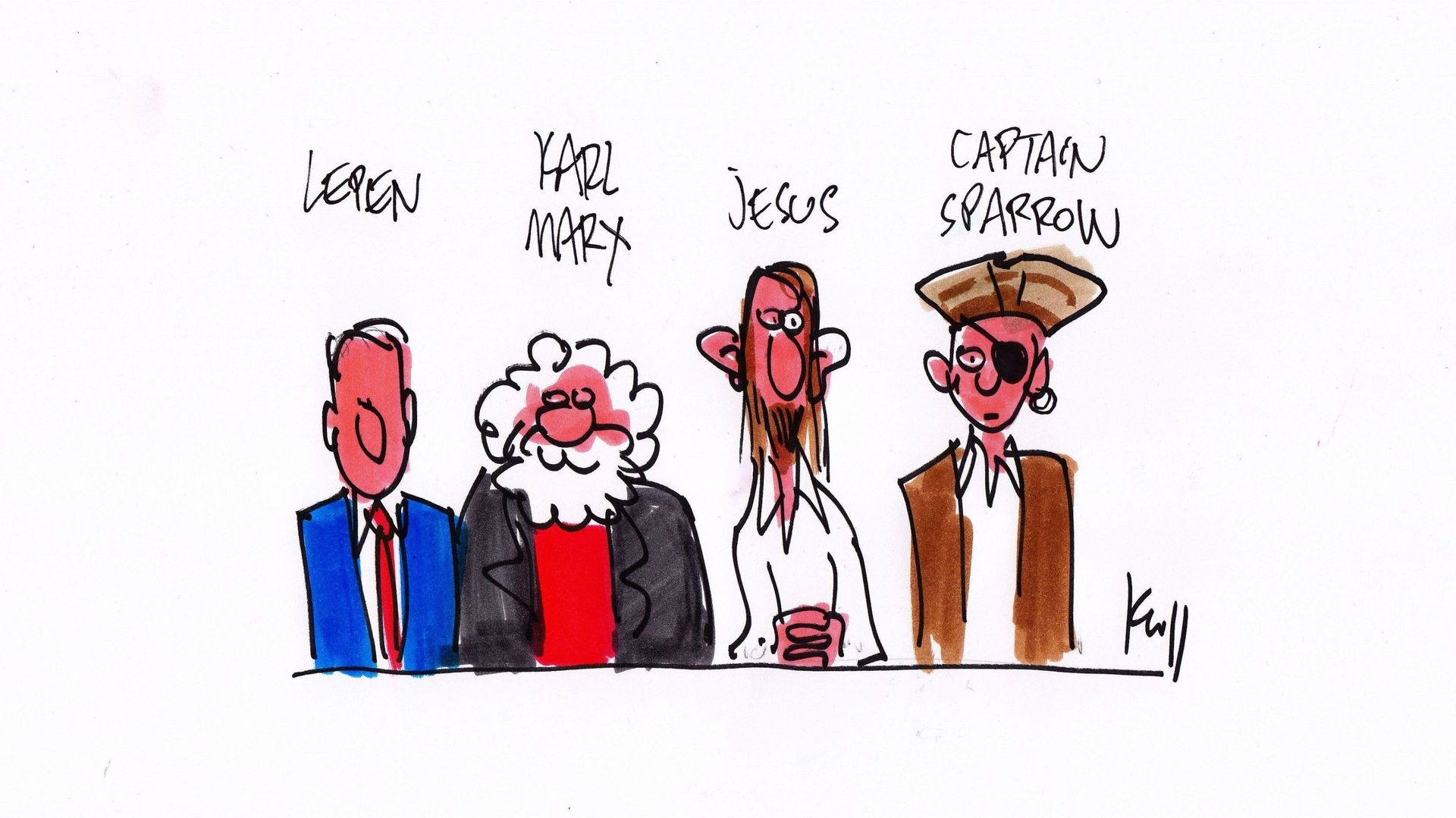 Illustration du débat de Mise au Point, par Pierre Kroll