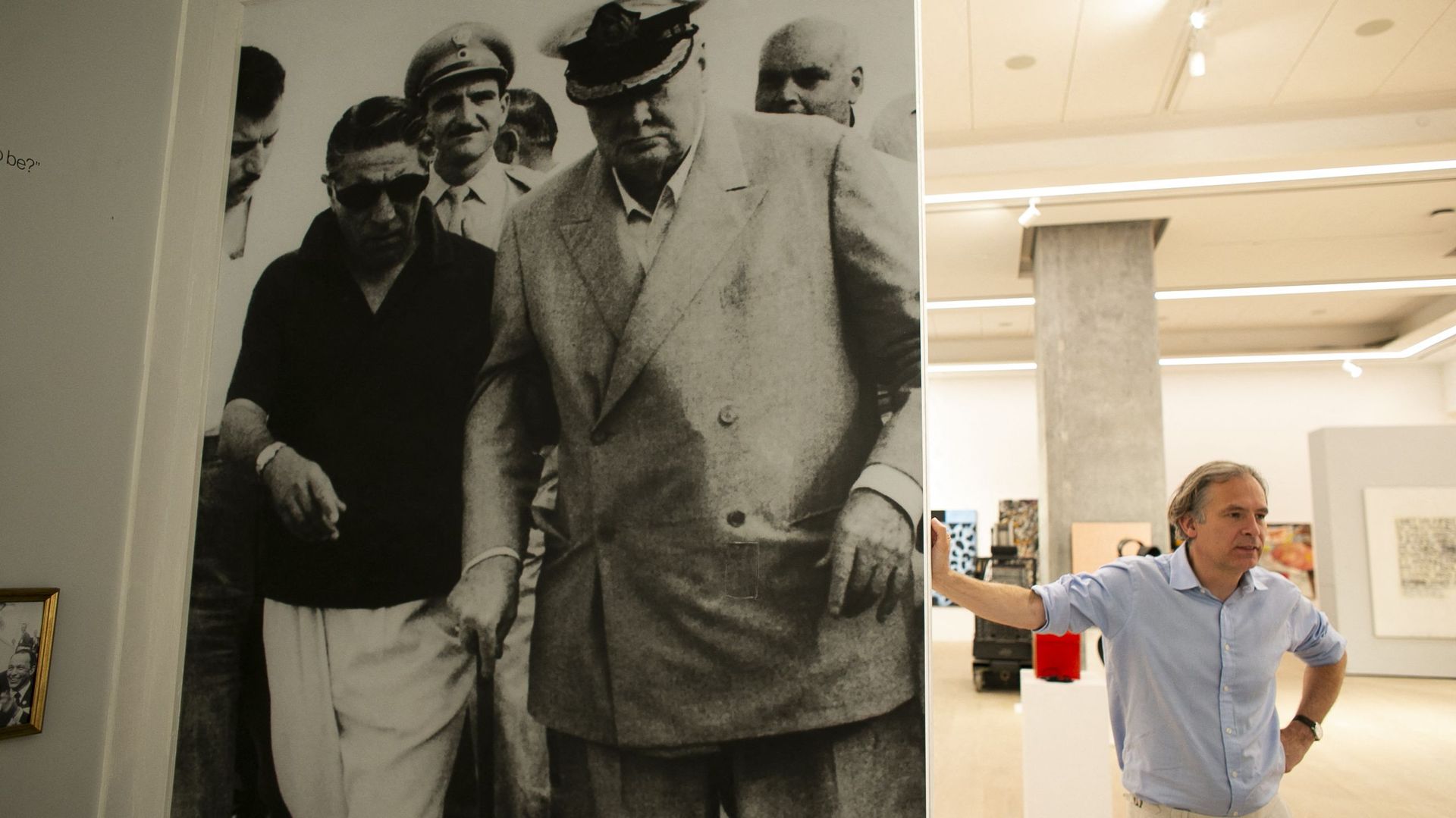 Churchill et Onassis (photo) et Jean Paul Engelen, le 18 juin 2021 à New-York 