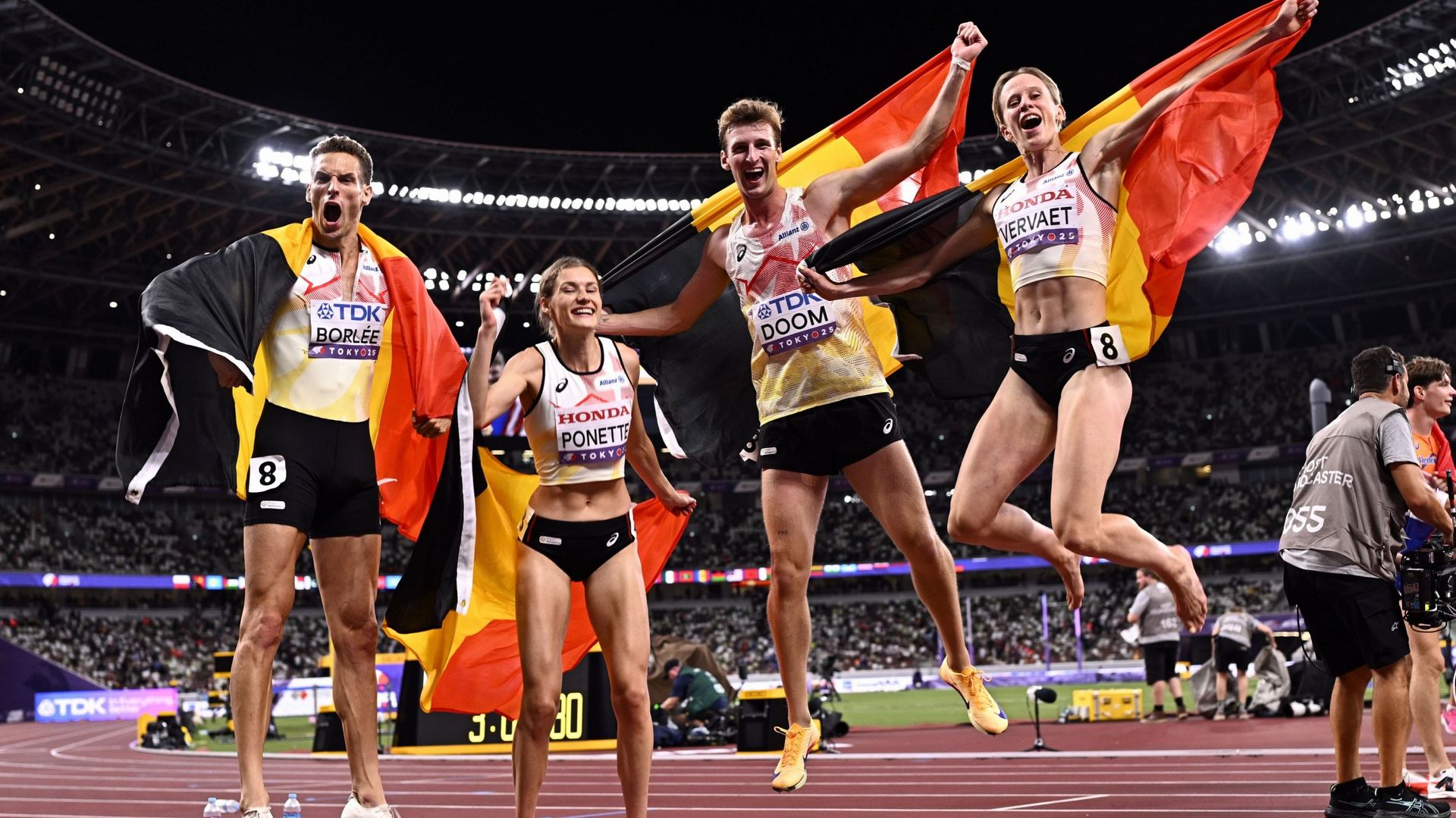 Mondiaux d’athlétisme – Les Belgian Waffles décrochent leur première médaille planétaire à la photo-finish