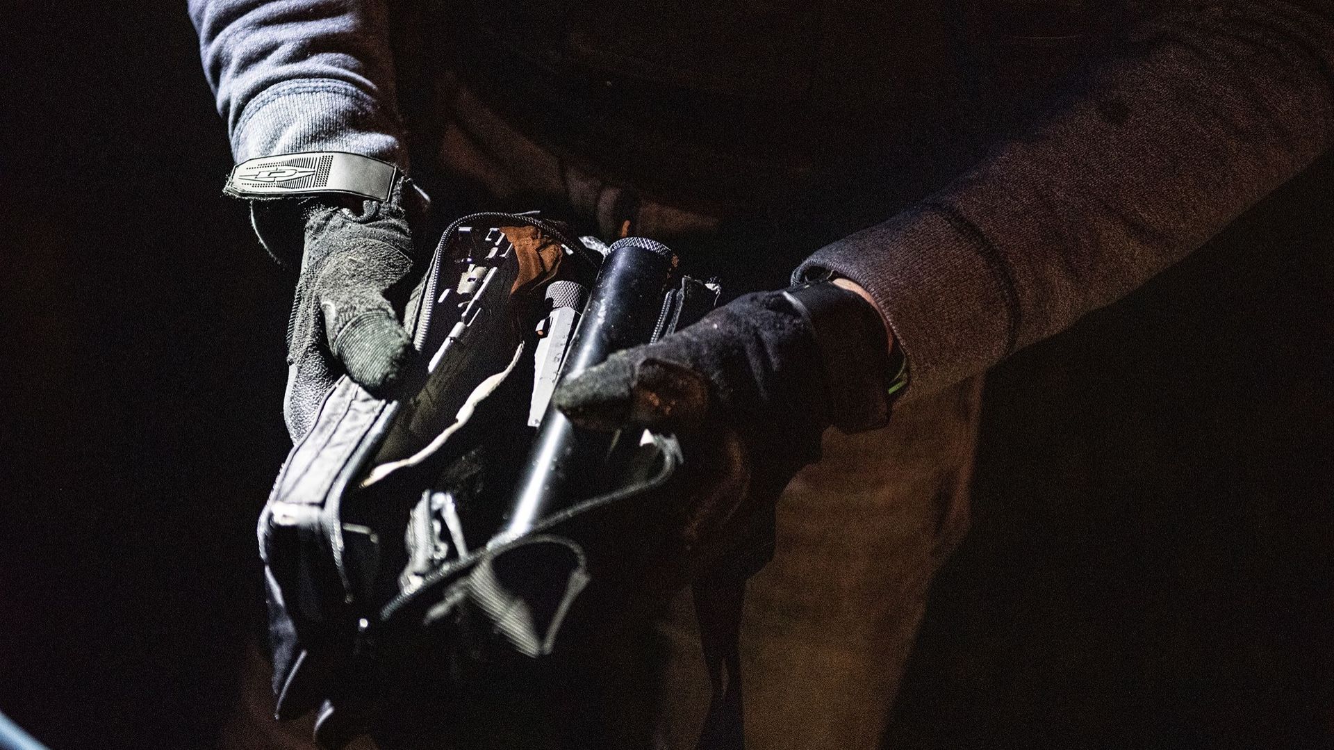 Une des armes retrouvées.