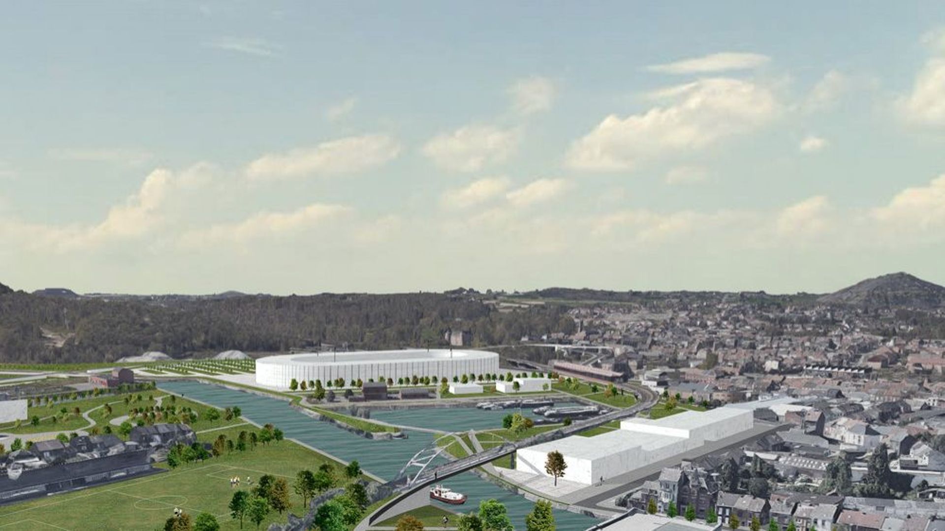 Voici le plan du futur stade de Charleroi 