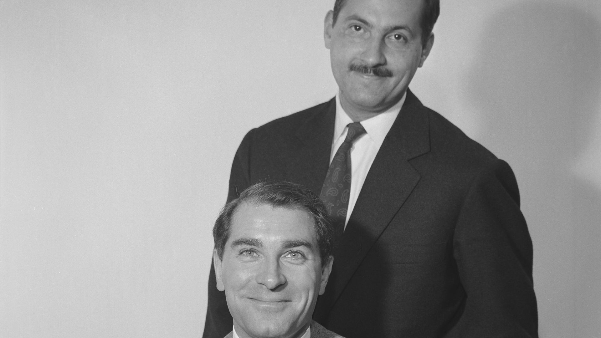 Actors Jean Poiret And Michel Serrault In 1950S -