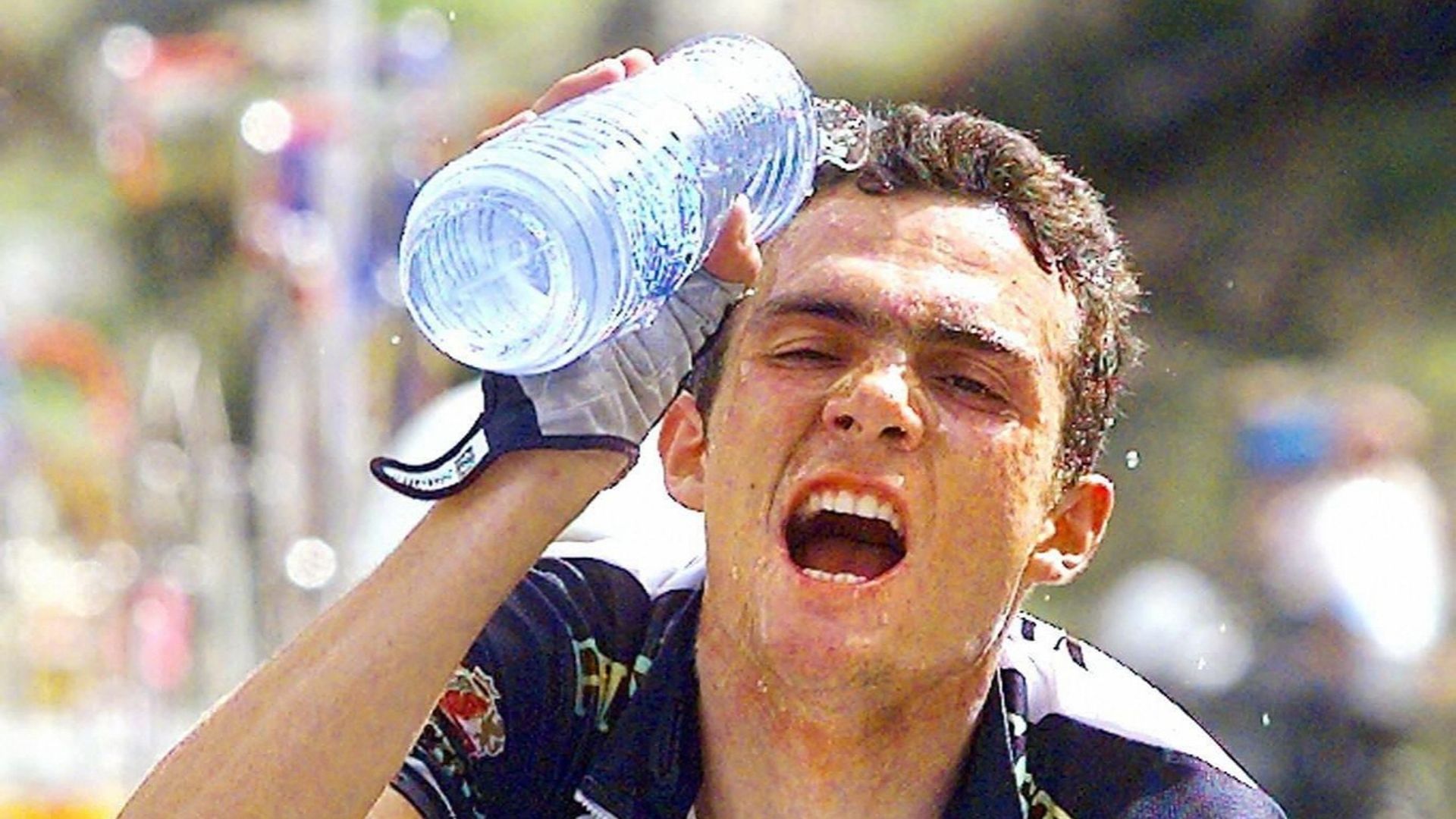 Ricahrd Virenque, lors de l'étape du Tour 1997 entre Luchon et Andorre.