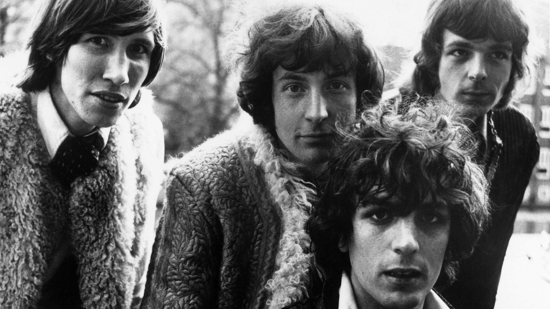 Pink Floyd : Roger Waters, Nick Mason, Syd Barrett et Rick Wright