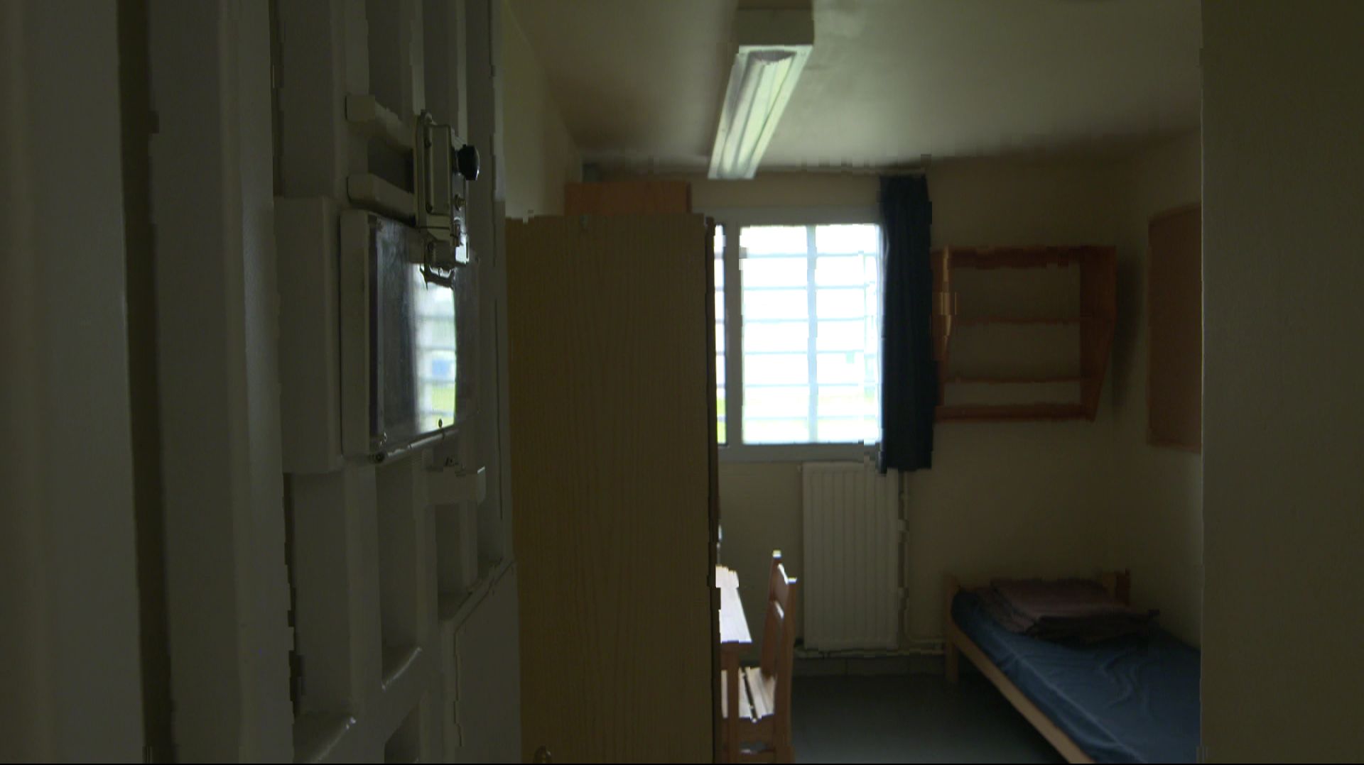Une cellule de l’aile D-radex de la prison d’Ittre.
