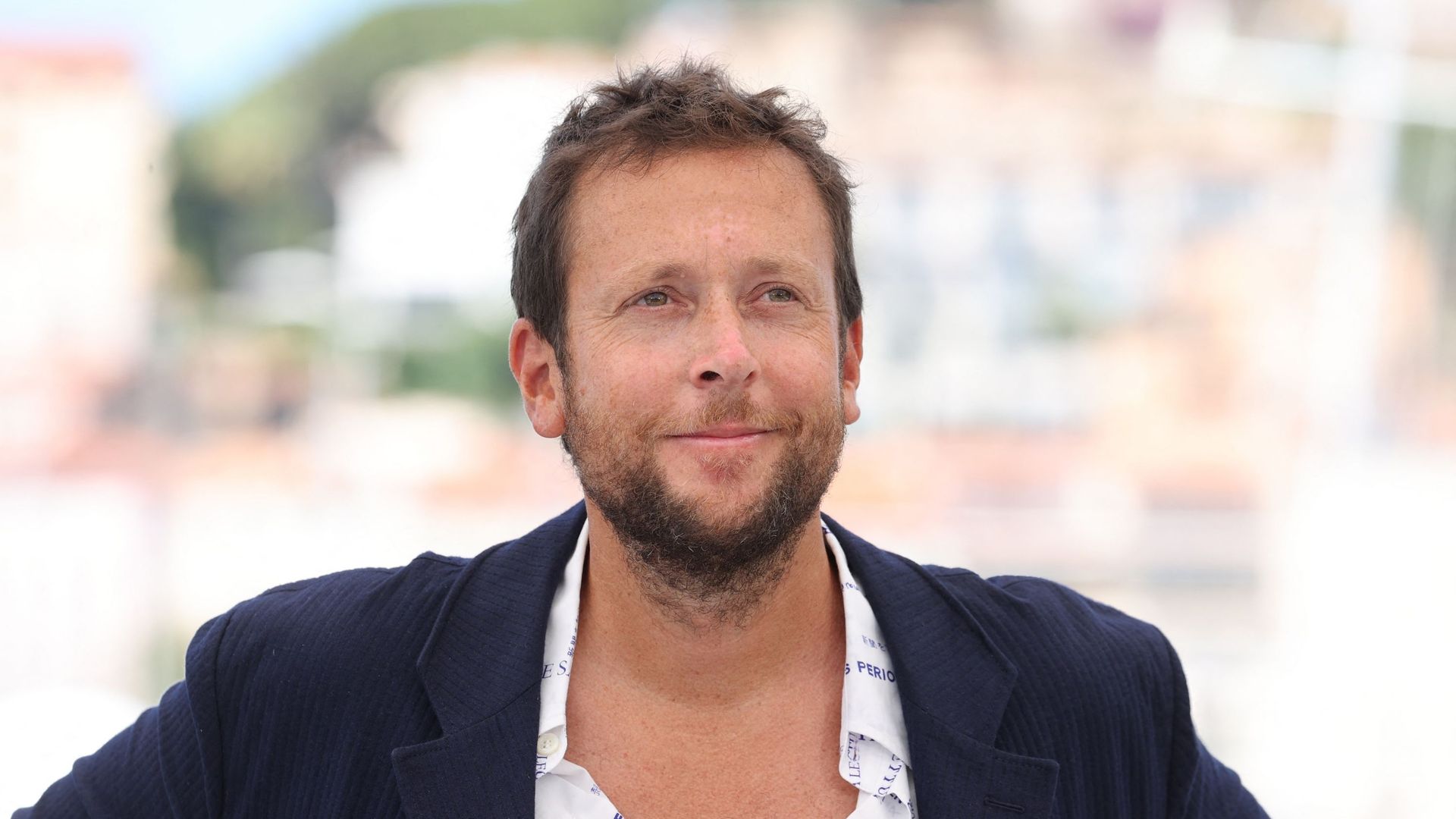 Joachim Lafosse à la présentation de son film "Les Intranquilles" à Cannes, en juillet 2021