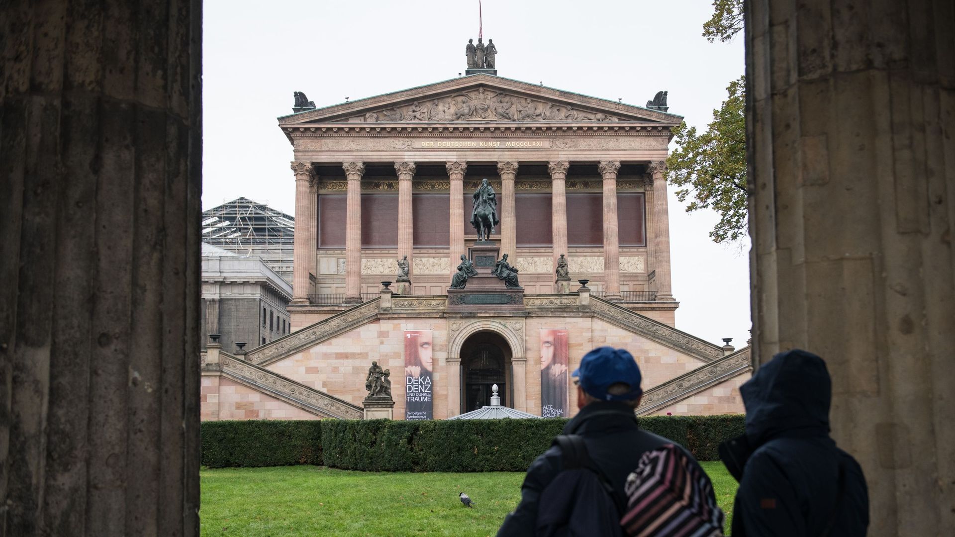 La Alte Nationalgalerie, sur la fameuse "île aux musées", fait partie des musées vandalisés