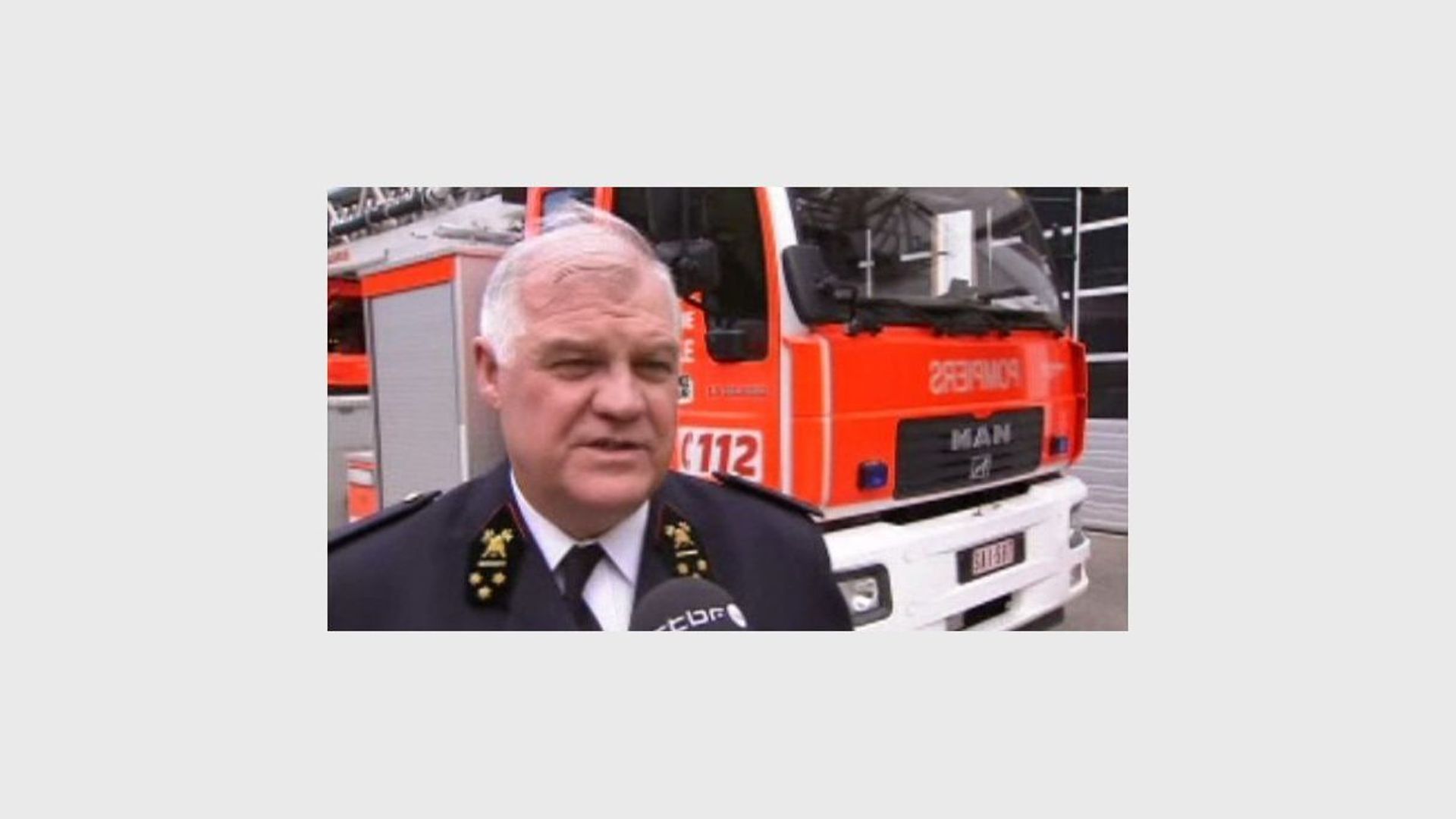 Marc Gilbert, président de la Fédération des sapeurs- pompiers de Belgique 