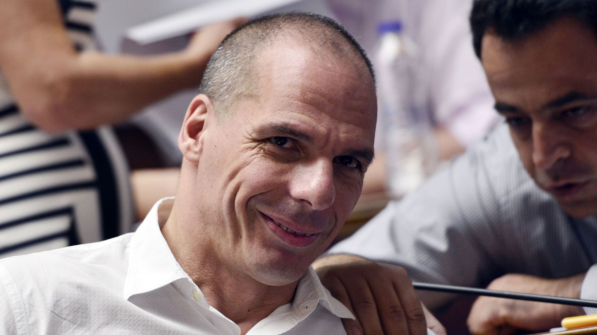 Un Varoufakis soulagé mais pas pour autant calmé.