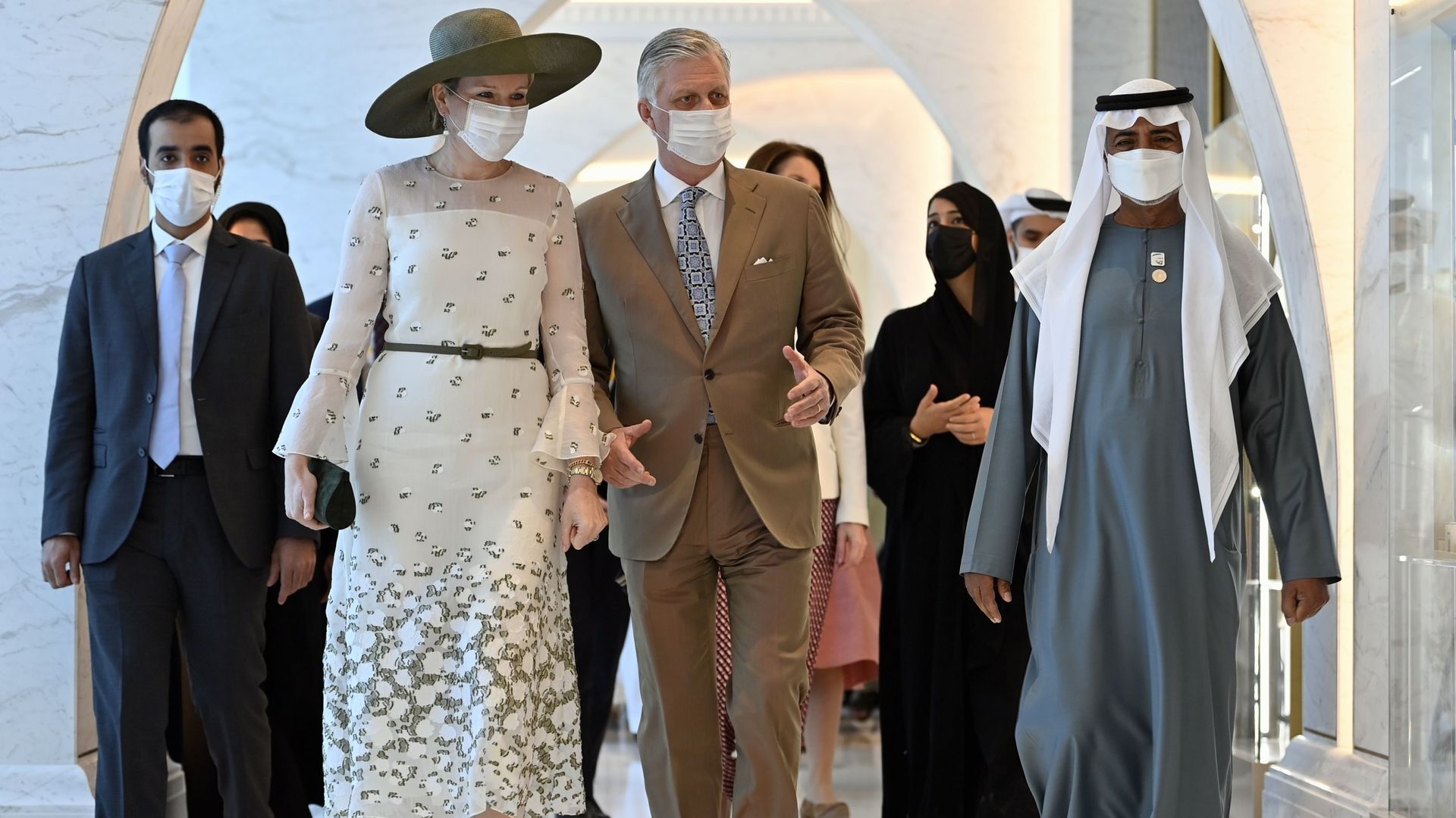 Philippe de Belgique photographié lors d’une visite à l’Expo 2020 de Dubaï le dernier jour d’une visite officielle des Royaux belges au Sultanat d’Oman et aux Emirats Arabes Unis, samedi 05 février 2022.