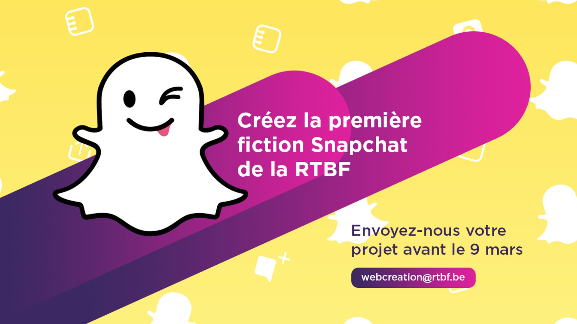 Créez la première fiction Snapchat de la RTBF : 4ème appel à projets de webcréation
