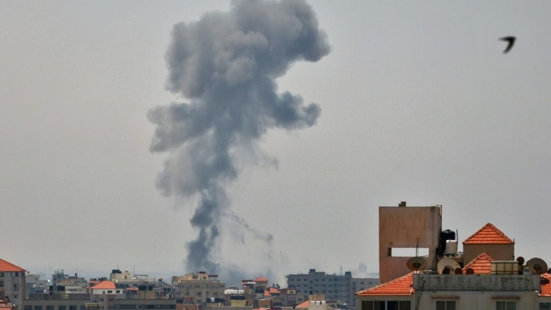 Des frappes israéliennes sur des cibles du Jihad islamique, le 10 mai 2023 à Gaza
