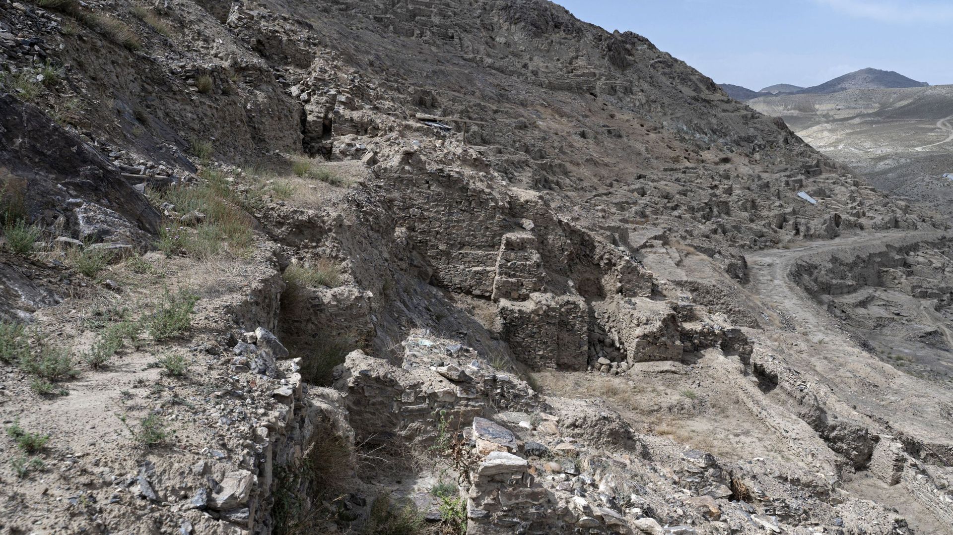 Le site archéologique à Mes Aynak, dans la province orientale de l’est de l’Afghanisatn : Logar.