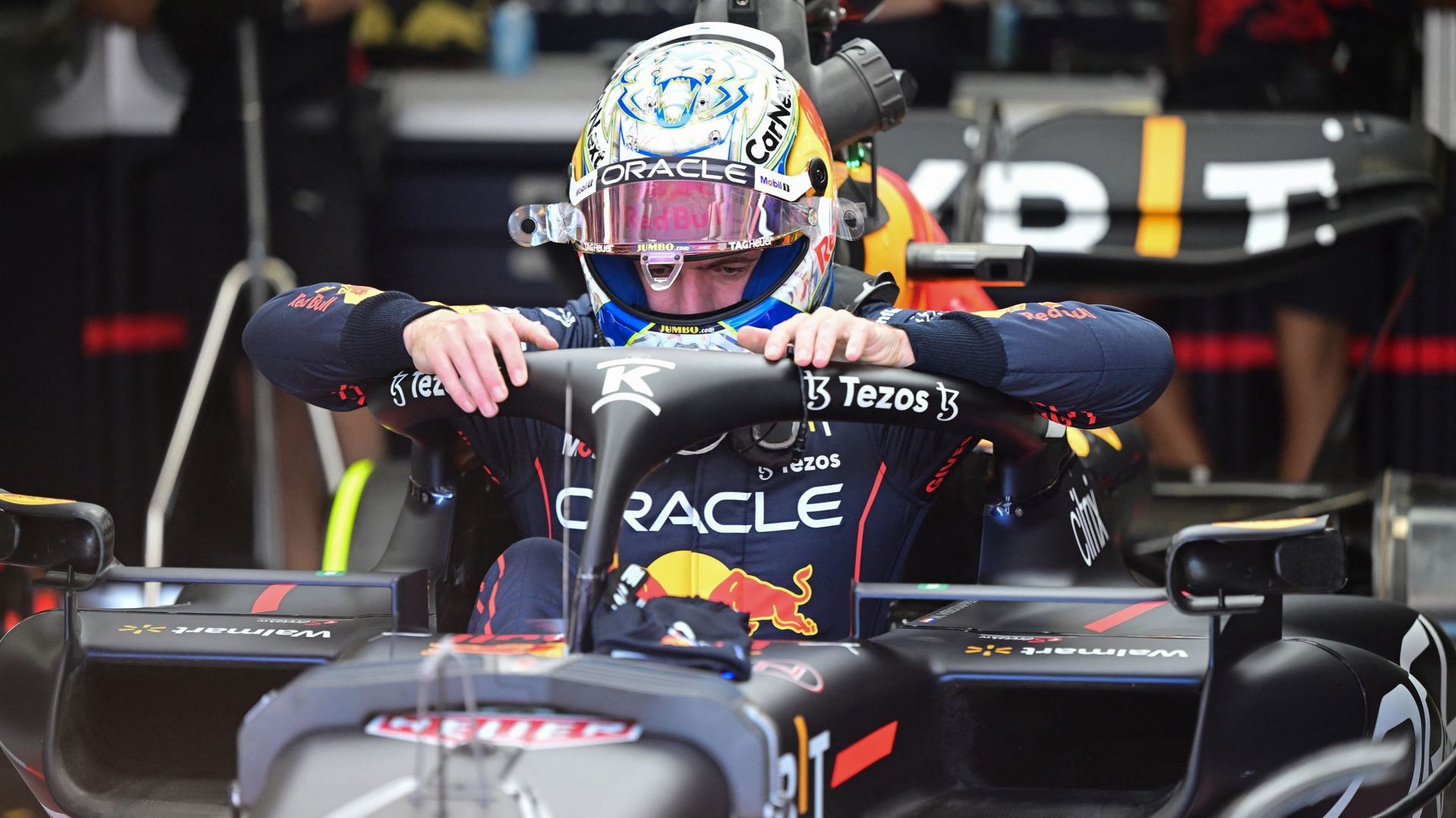 Max Verstappen, le plus rapide de la première séance d’essais libres.