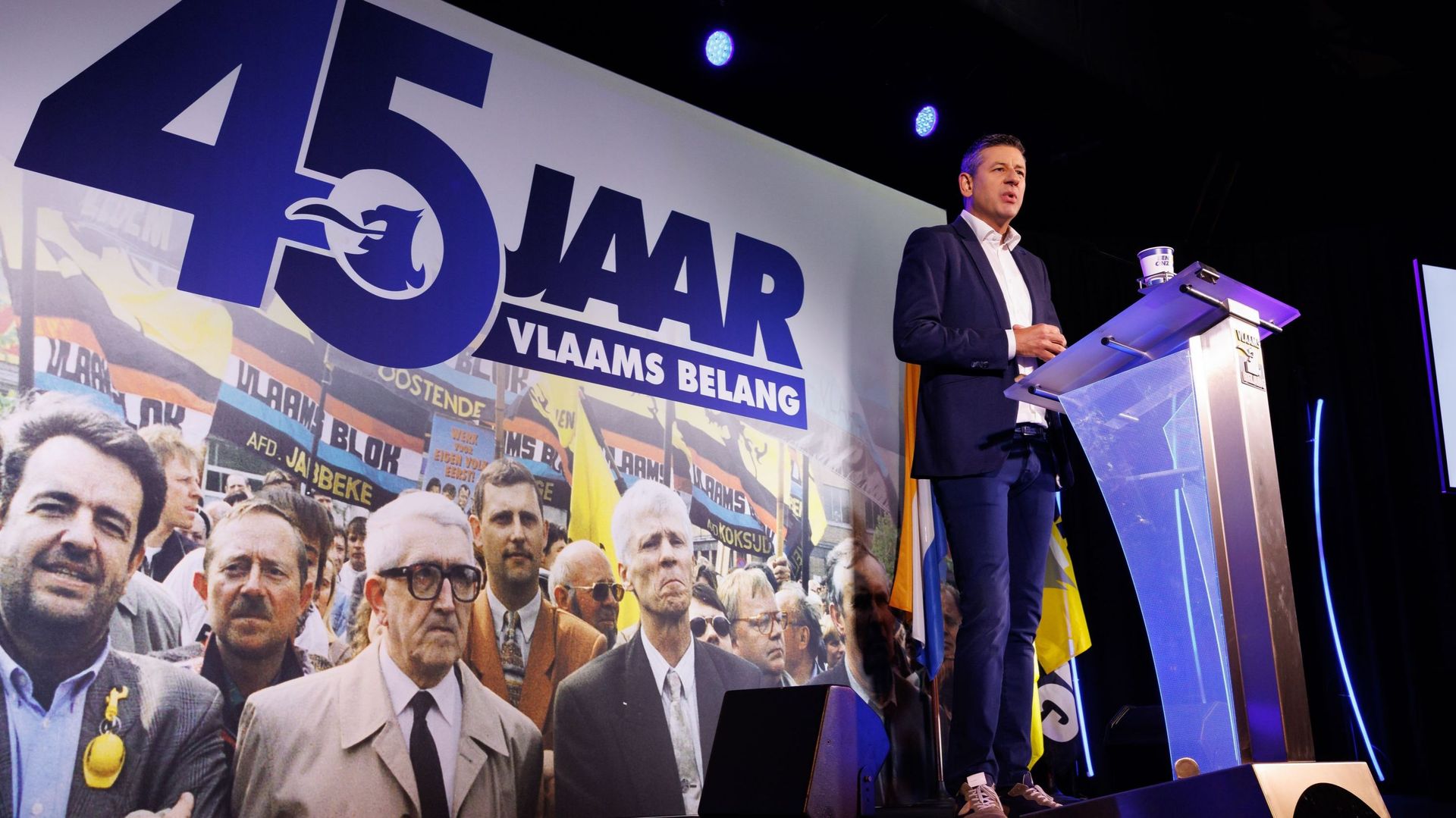 Chris Janssens lors du 45e anniversaire du Vlaams Belang le 24 septembre 2022