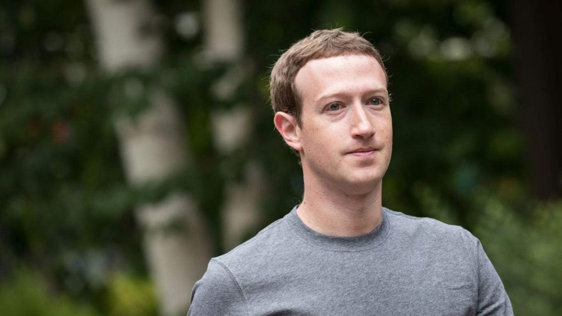 Le co-fondateur et patron de Facebook Mark Zuckerberg à Sun Valley dans l'Idaho le 14 juillet 2017 
