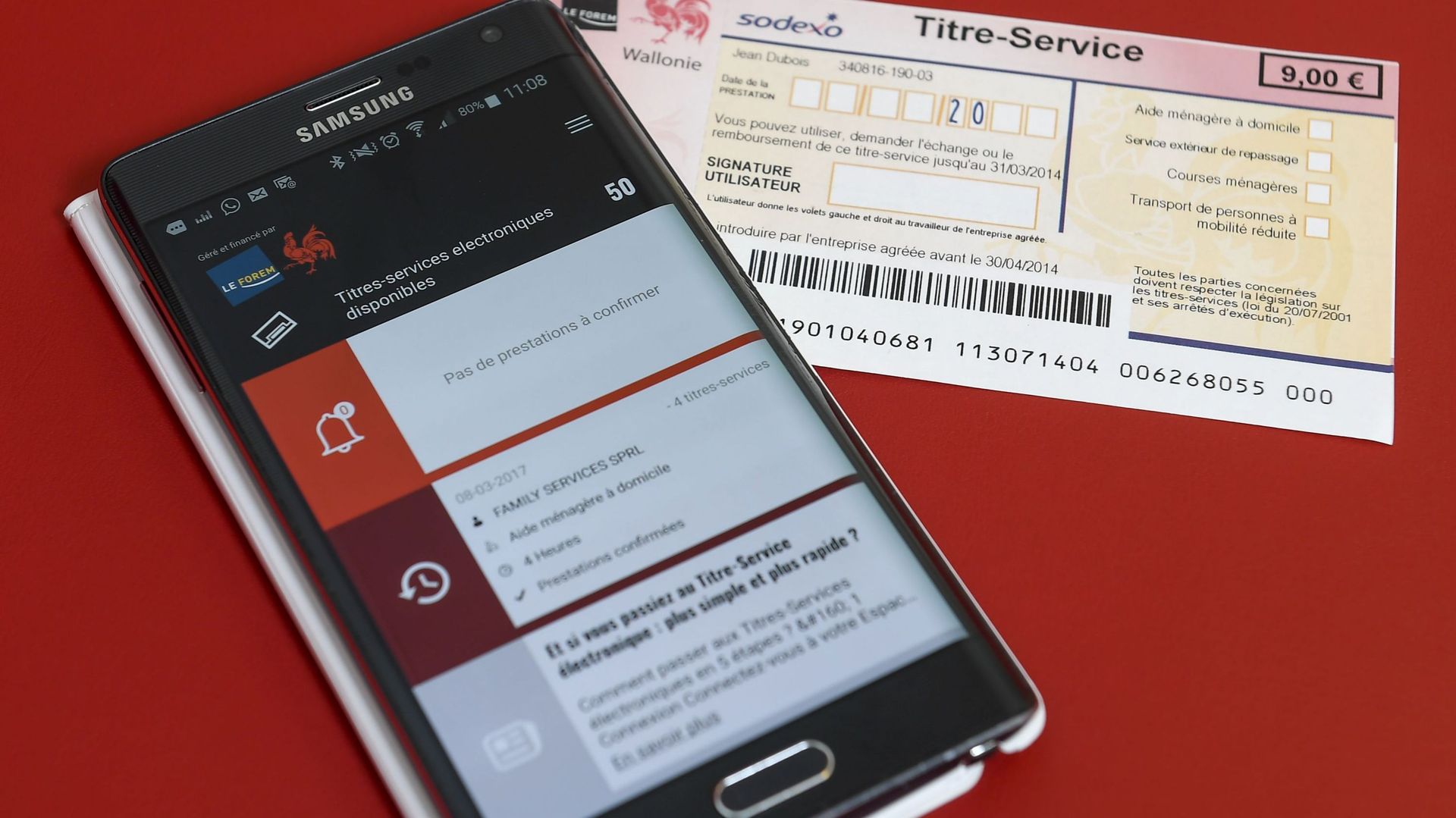 La date de validité des titres-services est prolongée de trois mois