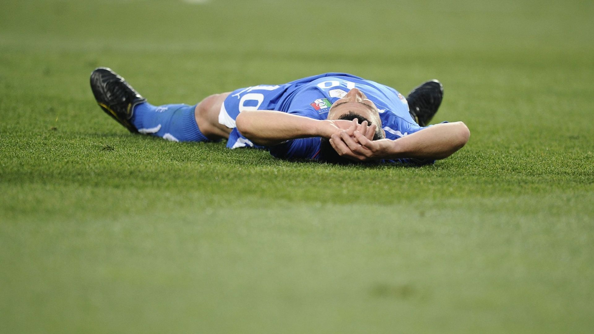 Antonio Di Natale à la fin du match contre la Slovaquie.