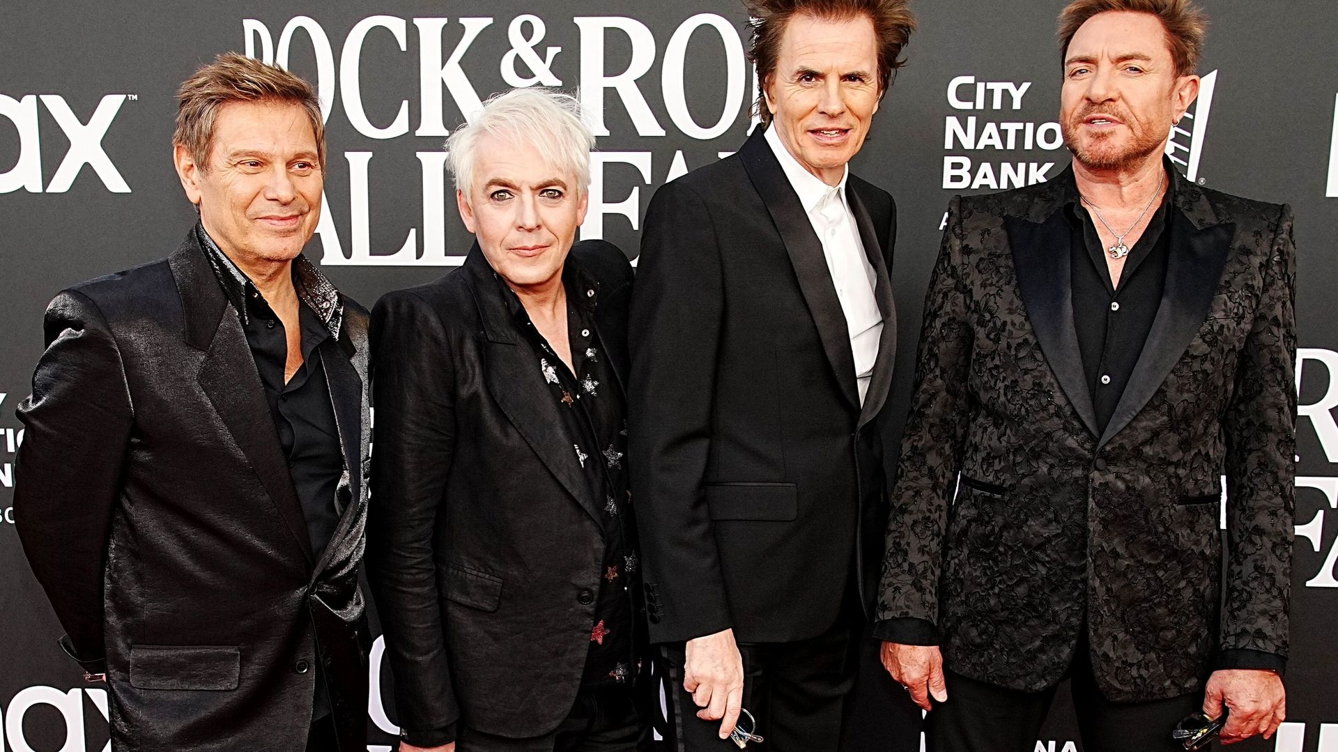 Roger Taylor, Nick Rhodes, John Taylor et Simon Le Bon de Duran Duran au Rock & Roll Hall Of Fame 2022