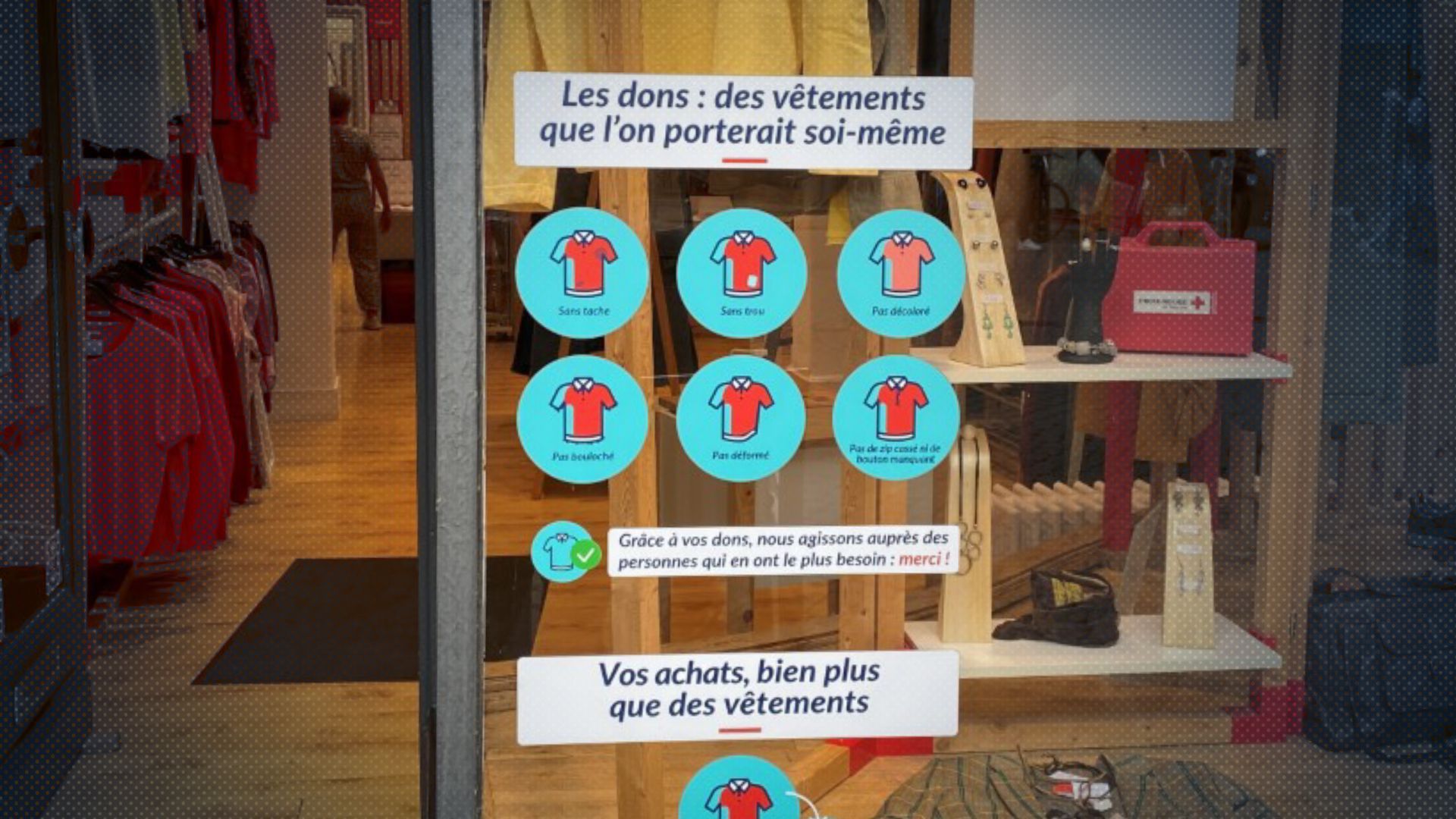 La Croix-Rouge gère deux magasins de vêtements de seconde main à Namur.