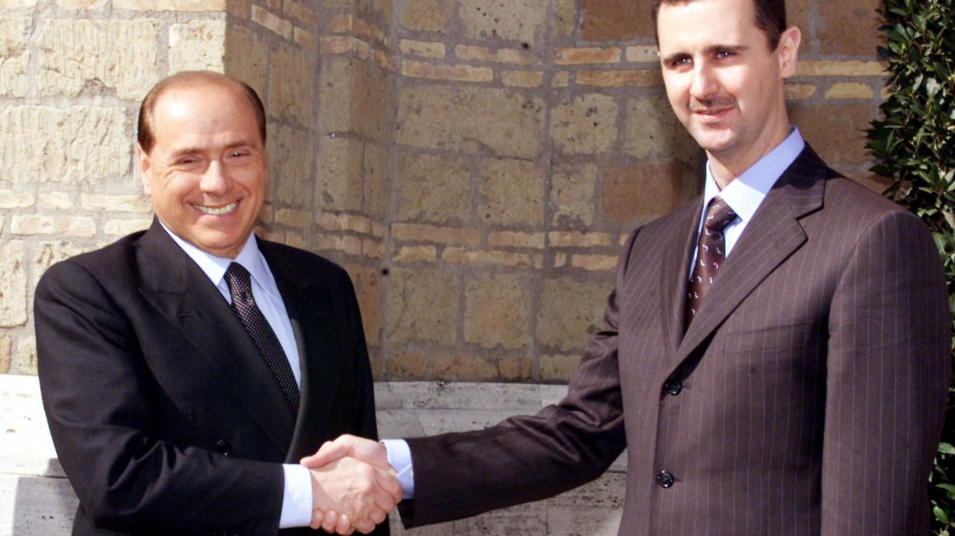 Bachar al-Assad et Silvio Berlusconi