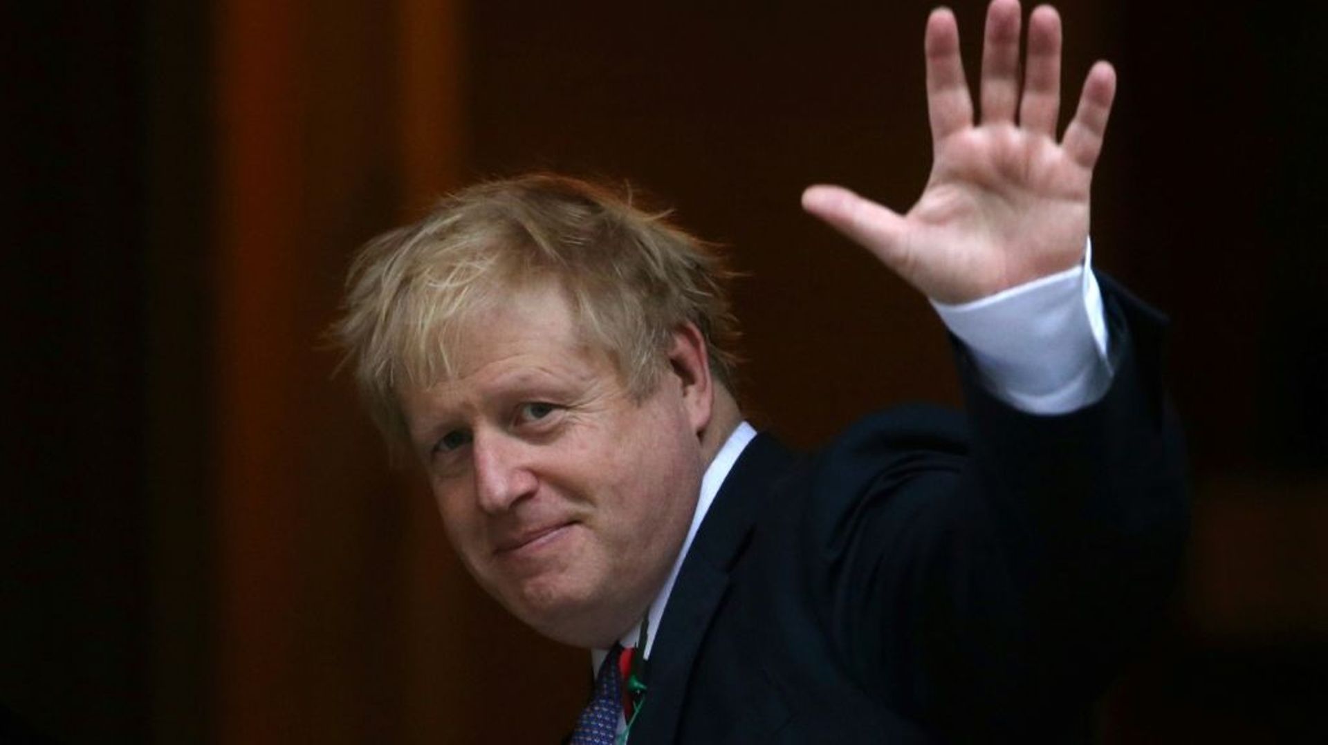 Le Premier ministre britannique Boris Johnson devant le 10 Downing Street, le 28 octobre 2019 à Londres