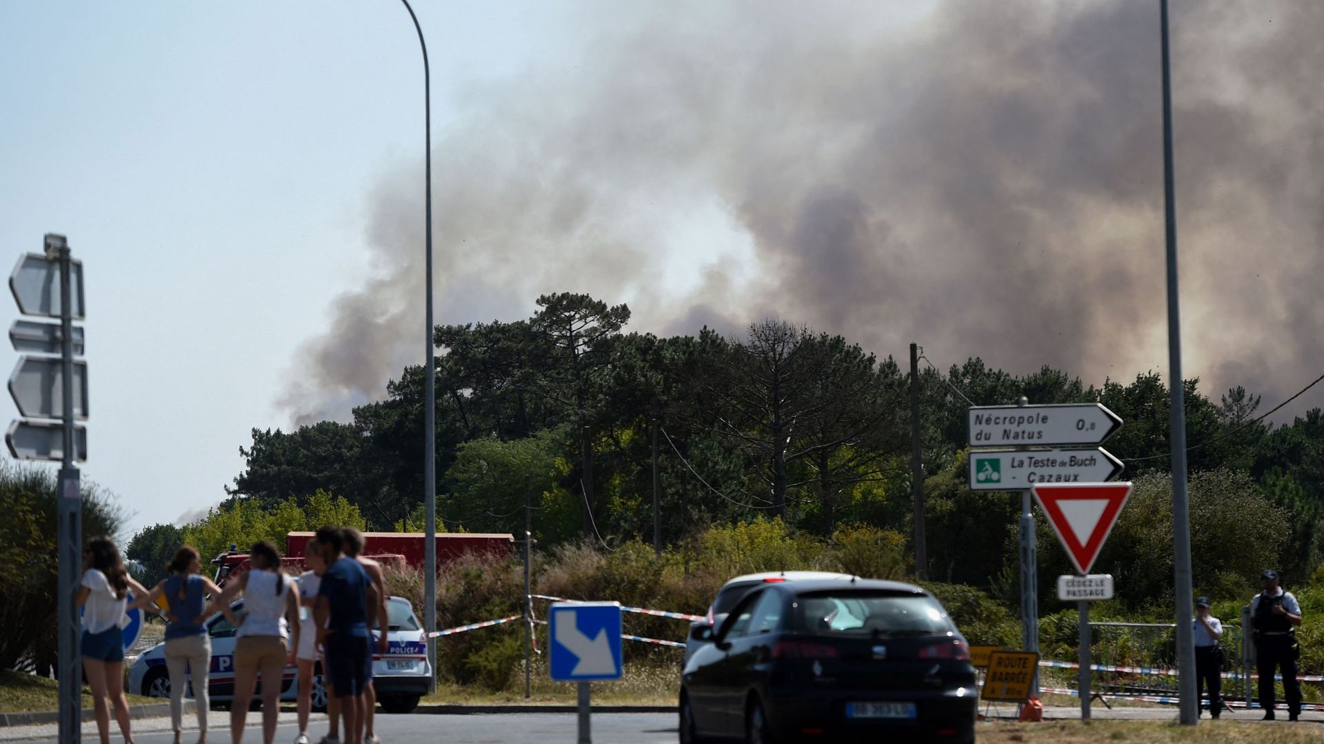 Les feux de forêt à La Teste-de-Buch, le 16 juillet 2022.