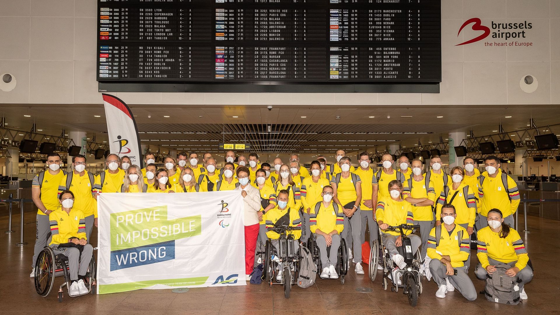 La délégation paralympique belge s’est envolée mardi 17 août pour Tokyo.