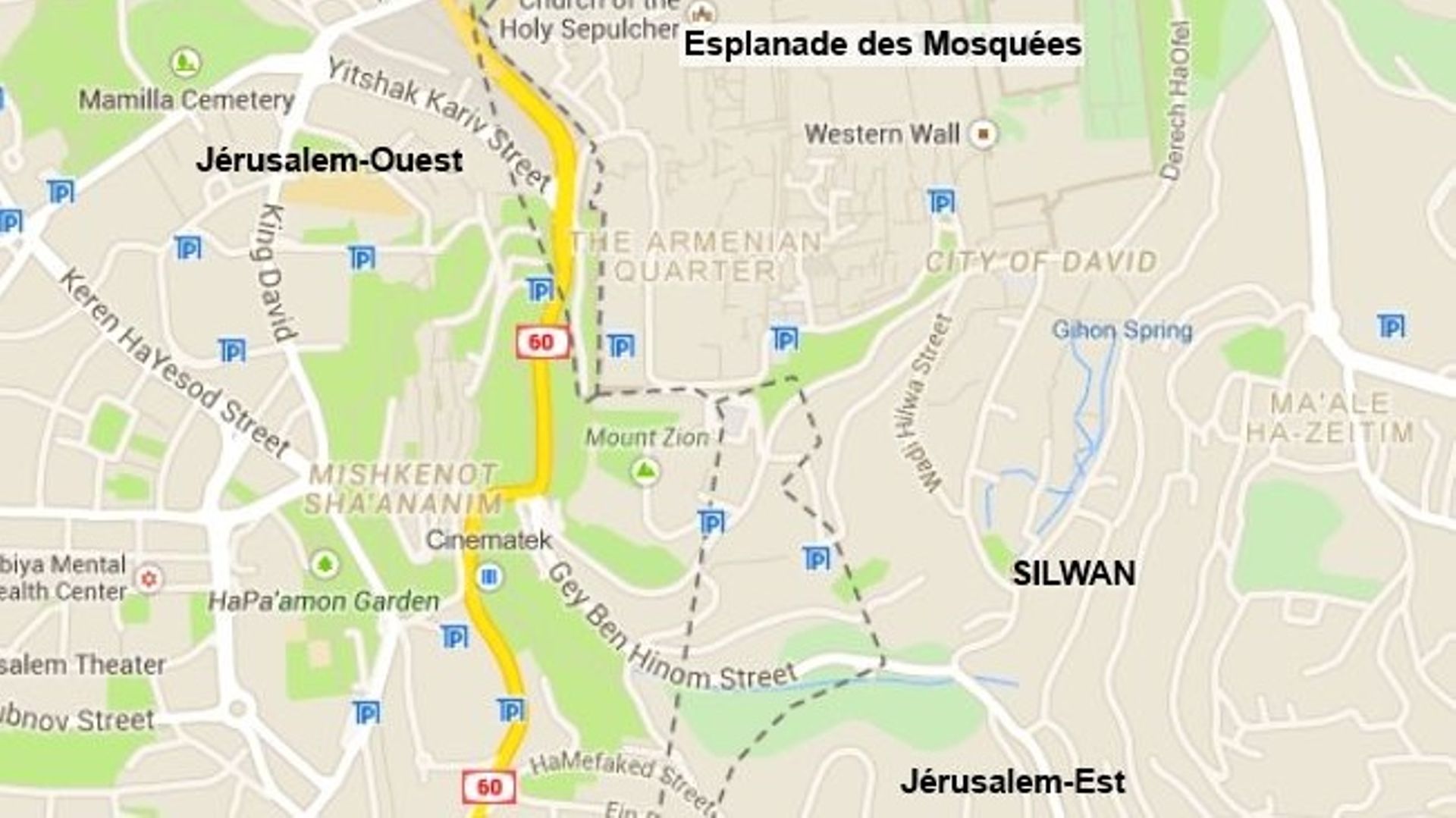 Le quartier de Silwan, dans la partie arabe de Jérusalem.