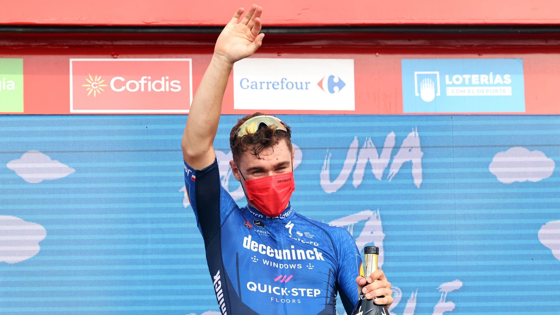 Le Néerlandais était ravi après sa victoire sur la Vuelta.
