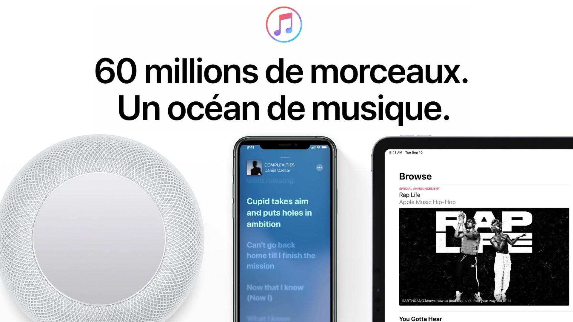 Le catalogue d'Apple Music s'agrandit et compte désormais 60 millions de morceaux