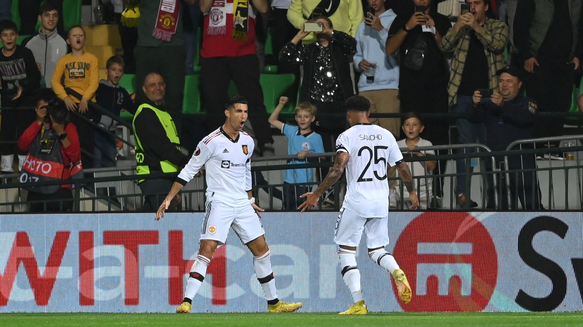 Cristiano Ronaldo opened his goal counter this season to the delight of the fans… Sharif Tiraspol