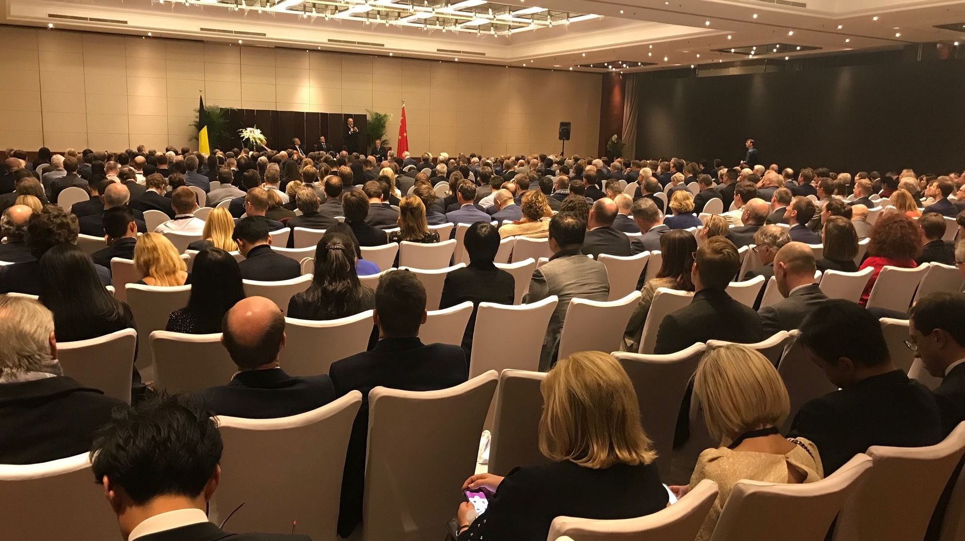 Les participants lors de la session d'ouverture à Pékin, le 17 novembre 2019