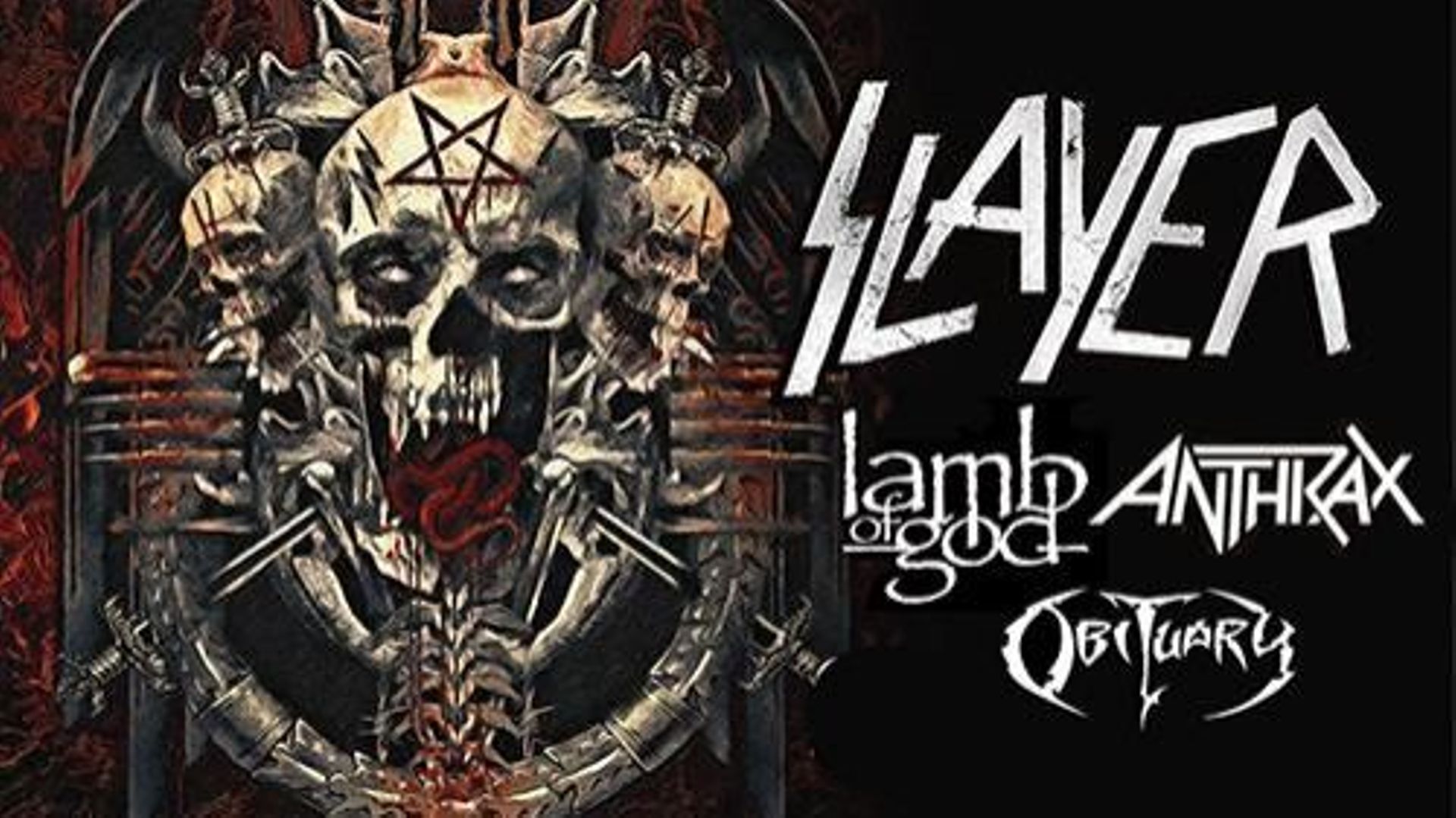 Slayer: la tournée d'adieu eu Europe