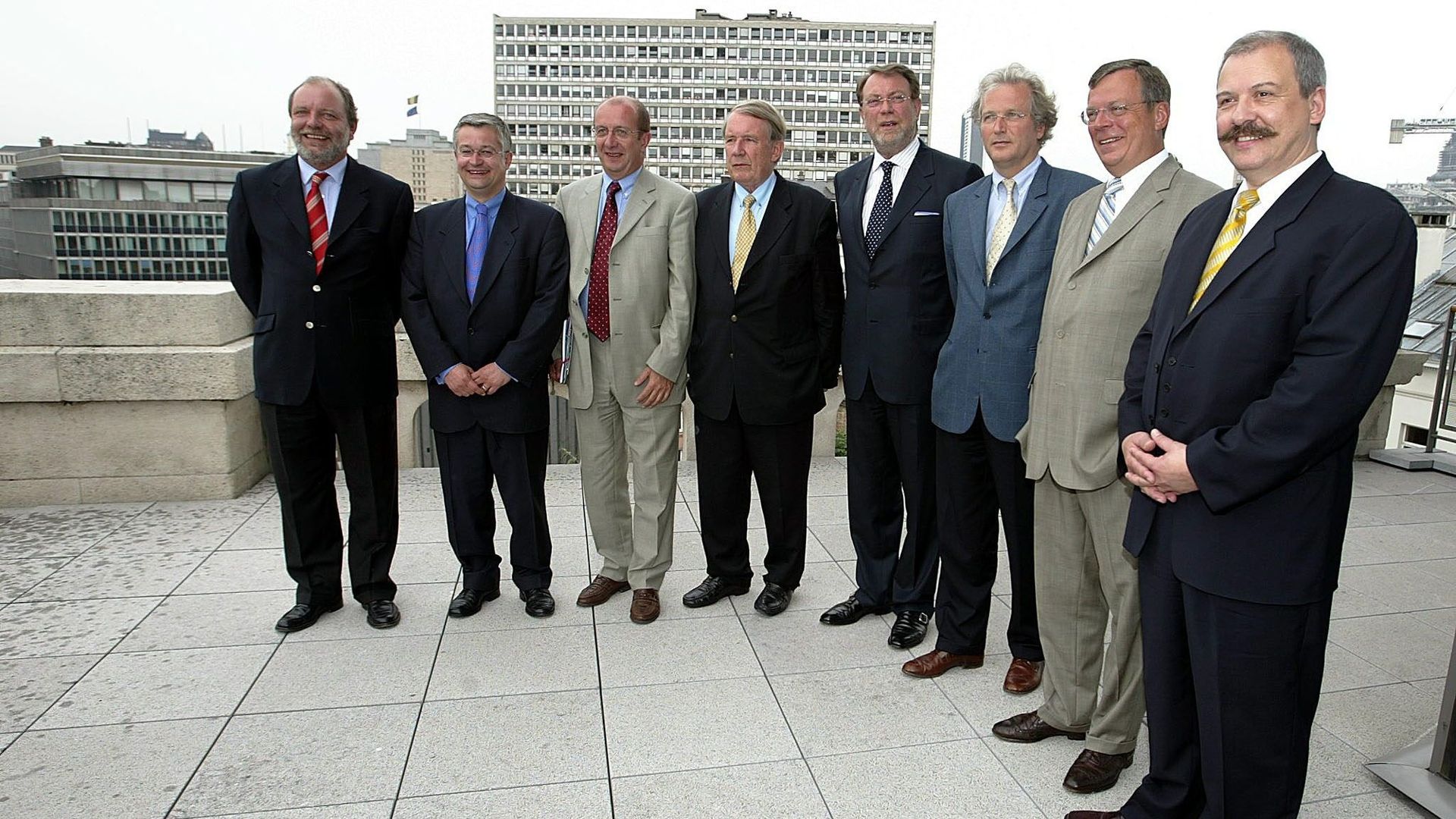 Didier Gosuin dans le gouvernement Ducarme, en 2003.