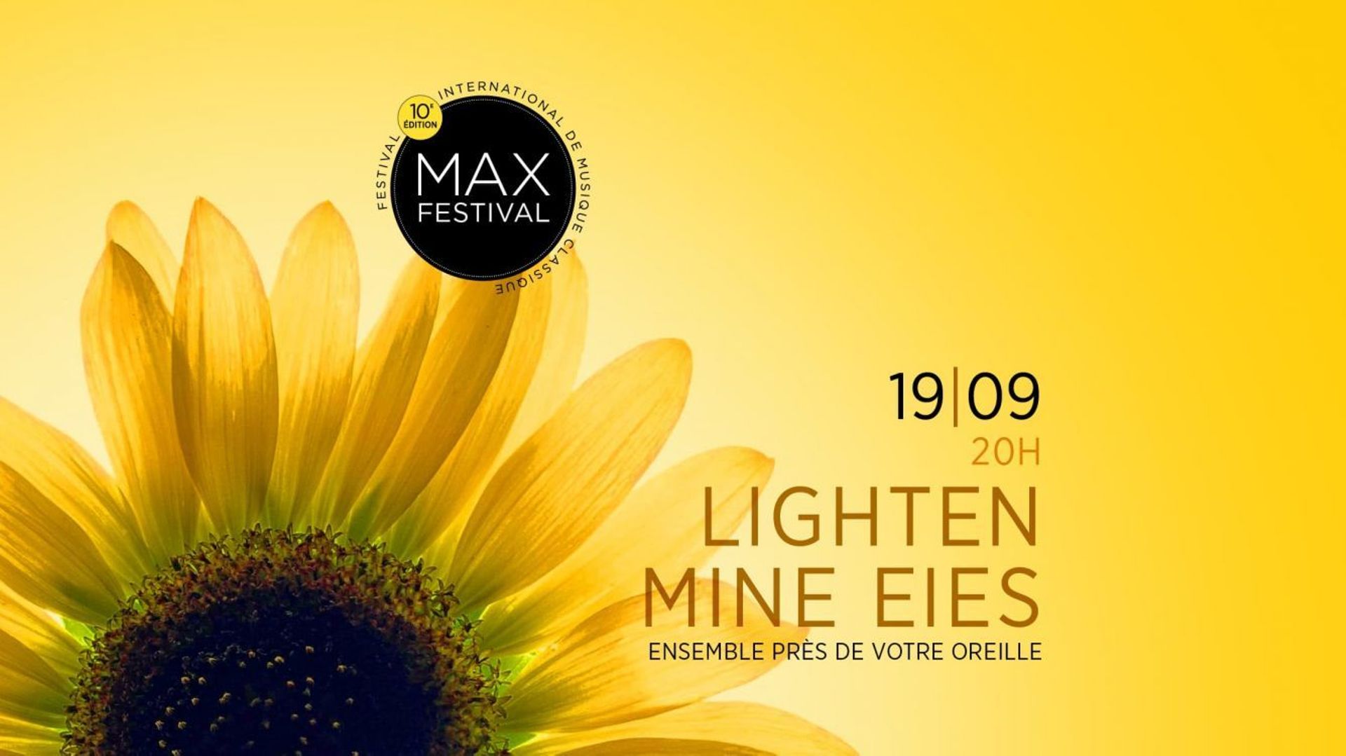 Remportez vos places pour le concert "Lighten mine Eies" dans le cadre du Max Festival 2025