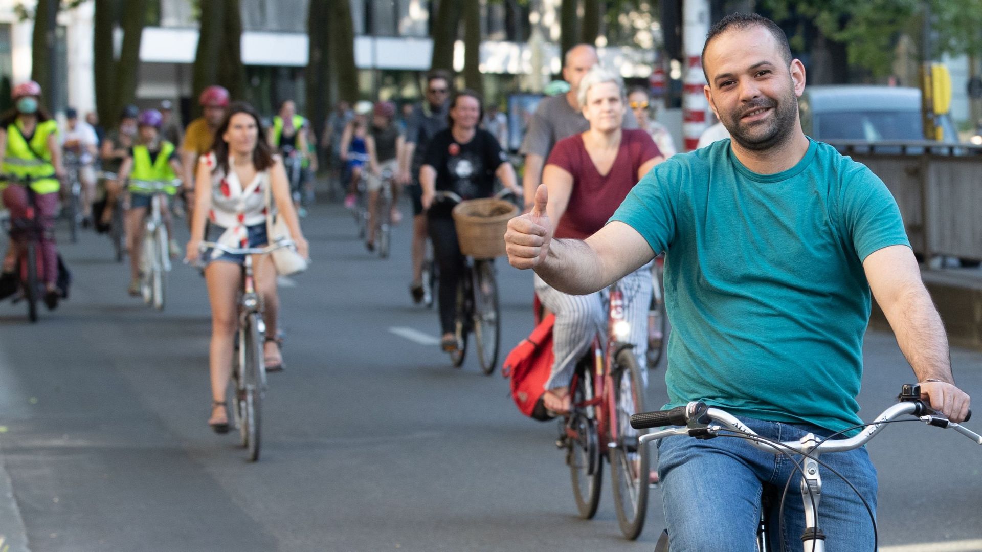 Action de promotion du vélo centre de Bruxelles 2020