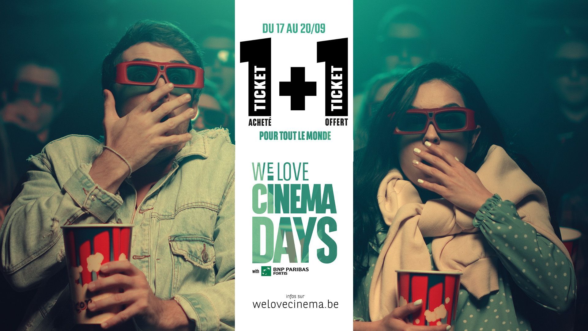 LES WE LOVE CINEMA DAYS avec BNP Paribas Fortis sont de retour !