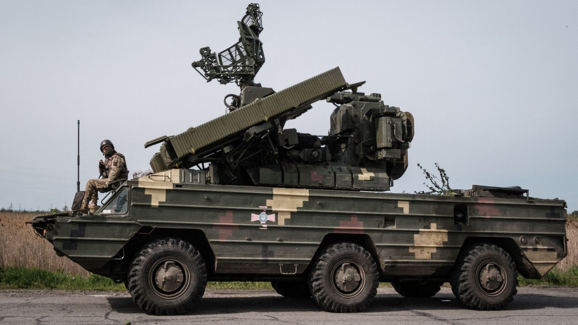 Une batterie de missiles anti-aériens près de Sloviansk le 11 mai 2022.